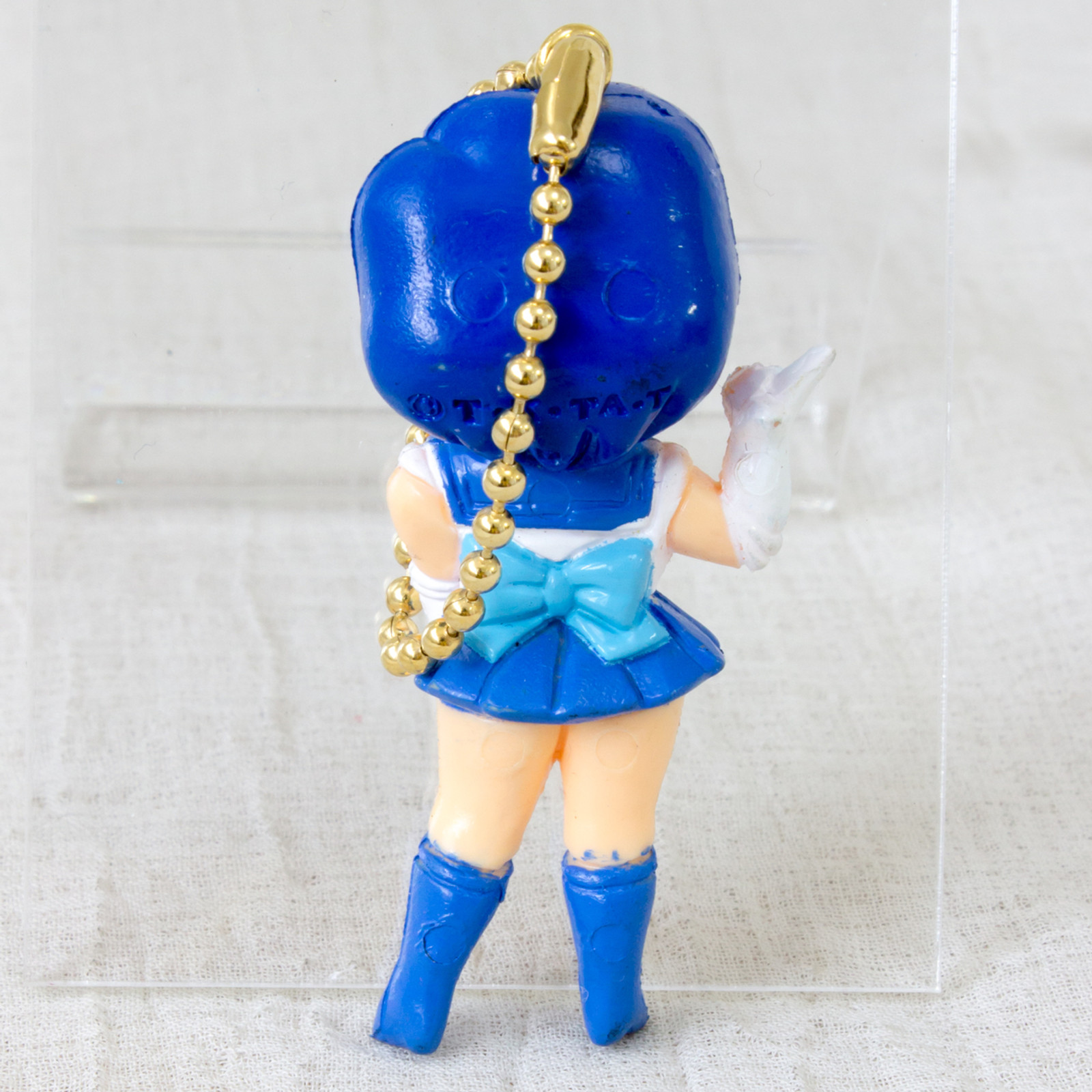 Retro RARE Sailor Moon Sailor Mercury (Ami Mizuno) Figure Ballchain JAPAN ANIME MANGA