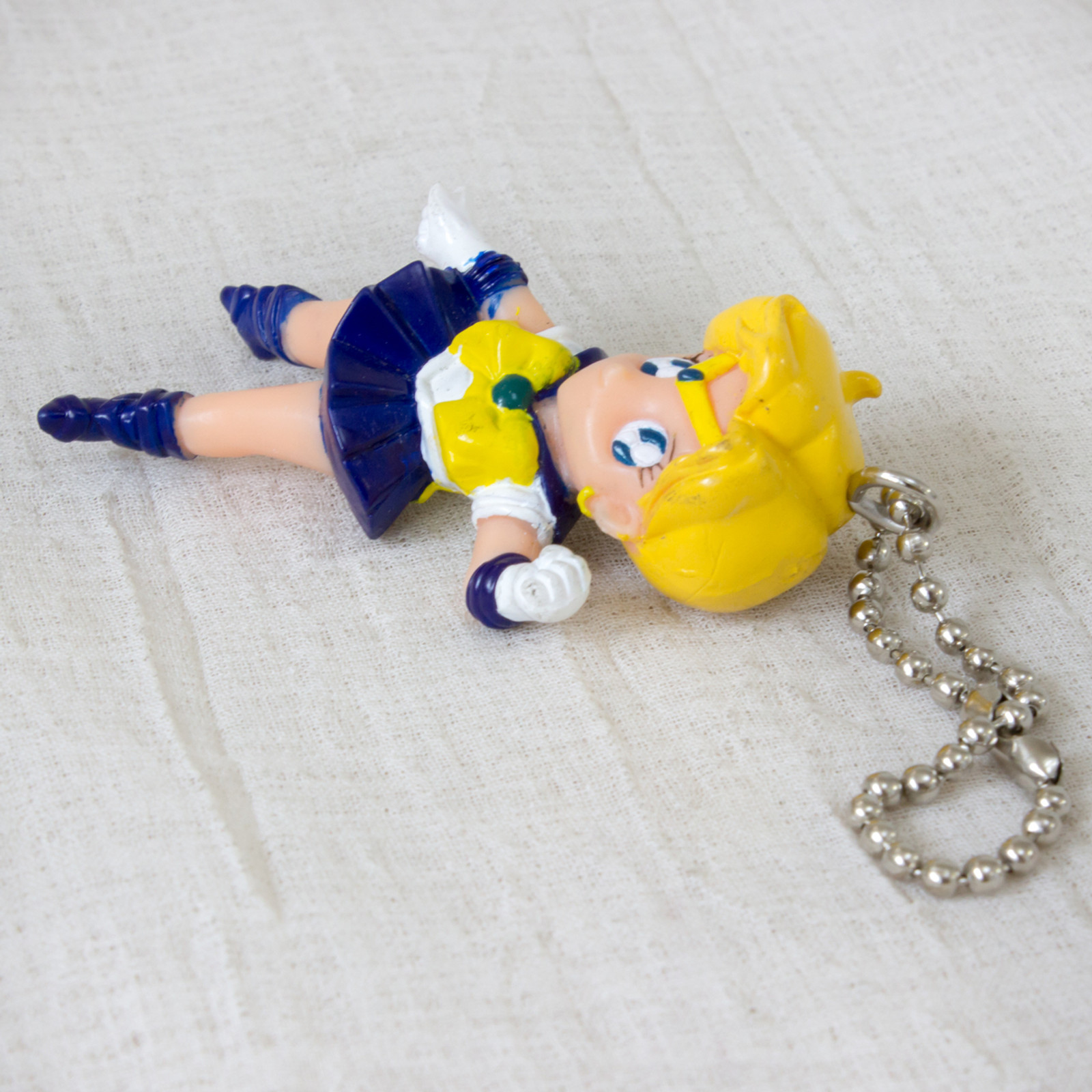 Retro RARE Sailor Moon Sailor Uranus (Haruka Tenou) Figure Ballchain JAPAN ANIME MANGA