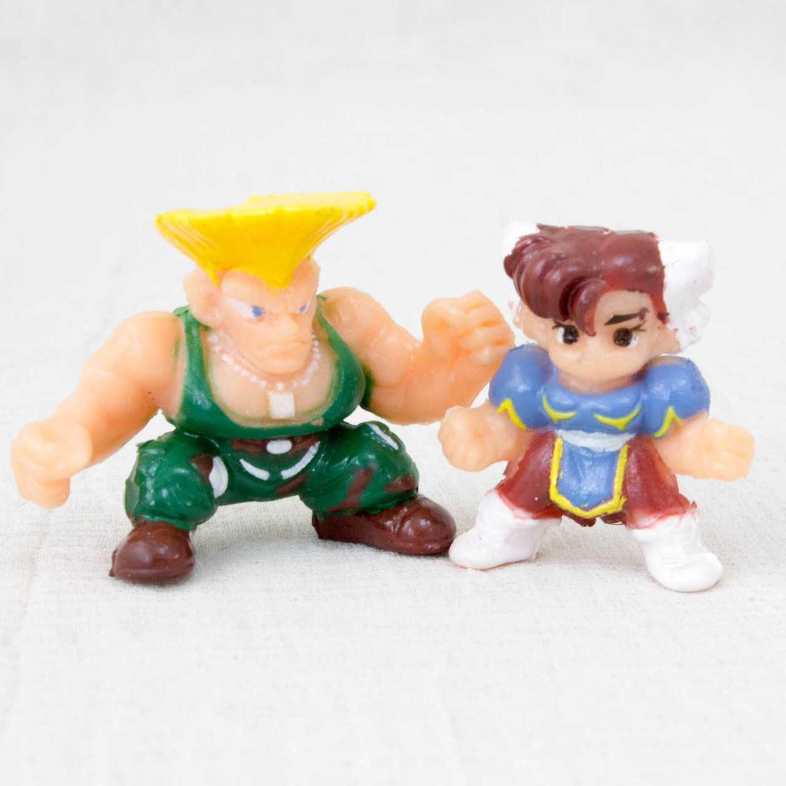 Set of 2 Street Fighter 2 Mini Figure GUILE CHUN-LI Capcom JAPAN GAME Japanimedia Store FRONT