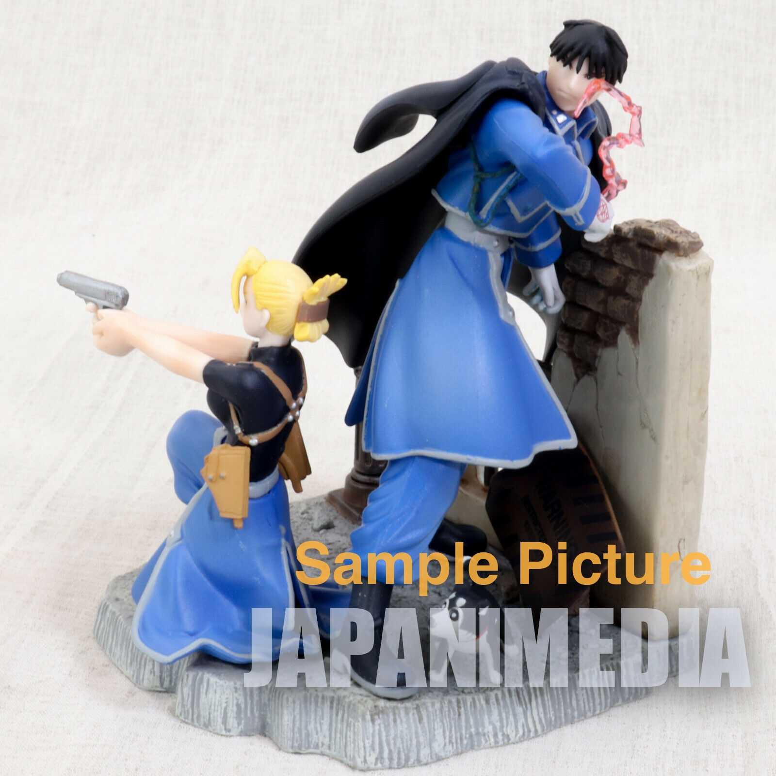 Fullmetal Alchemist [Blue] Figure Roy Mustang & Riza Hawkeye JAPAN Japanimedia Store 4