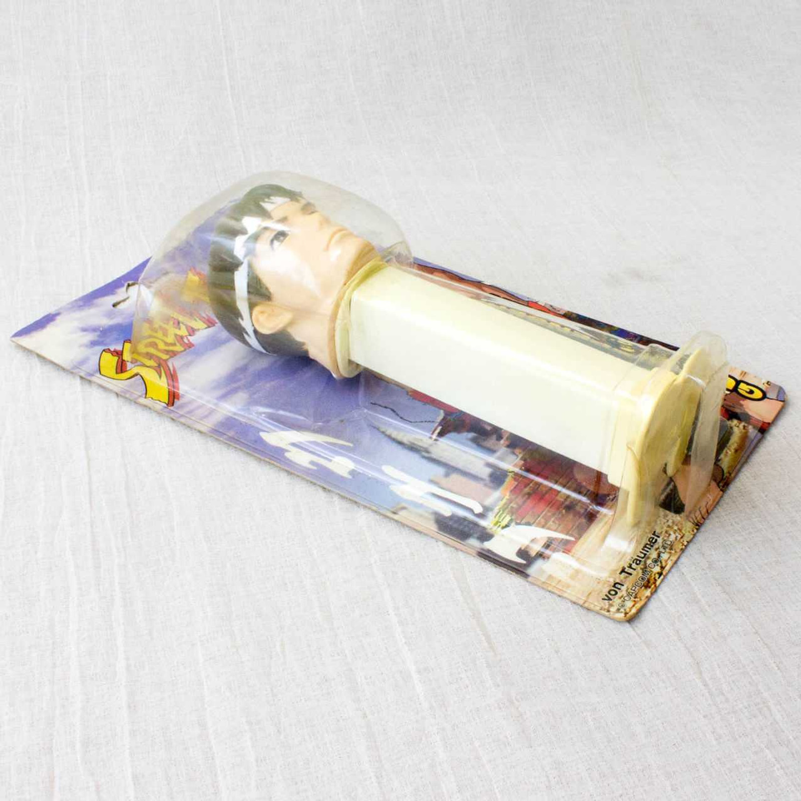 Retro RARE! Street Fighter II RYU Gum Dispenser 6" Figure JAPAN GAME PEZ Japanimedia Store