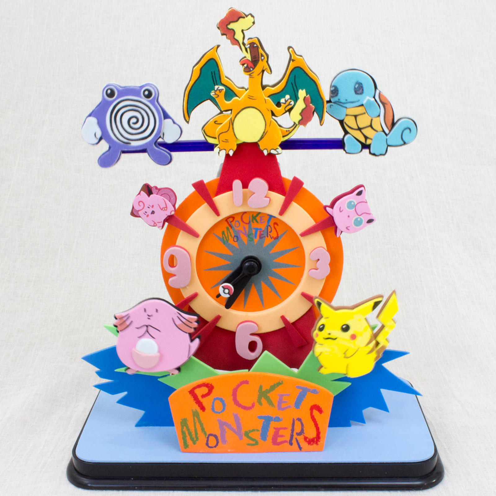 RARE! Pokemon Seesaw Clock Pocket Monsters Pikachu JAPAN ANIME MANGA
