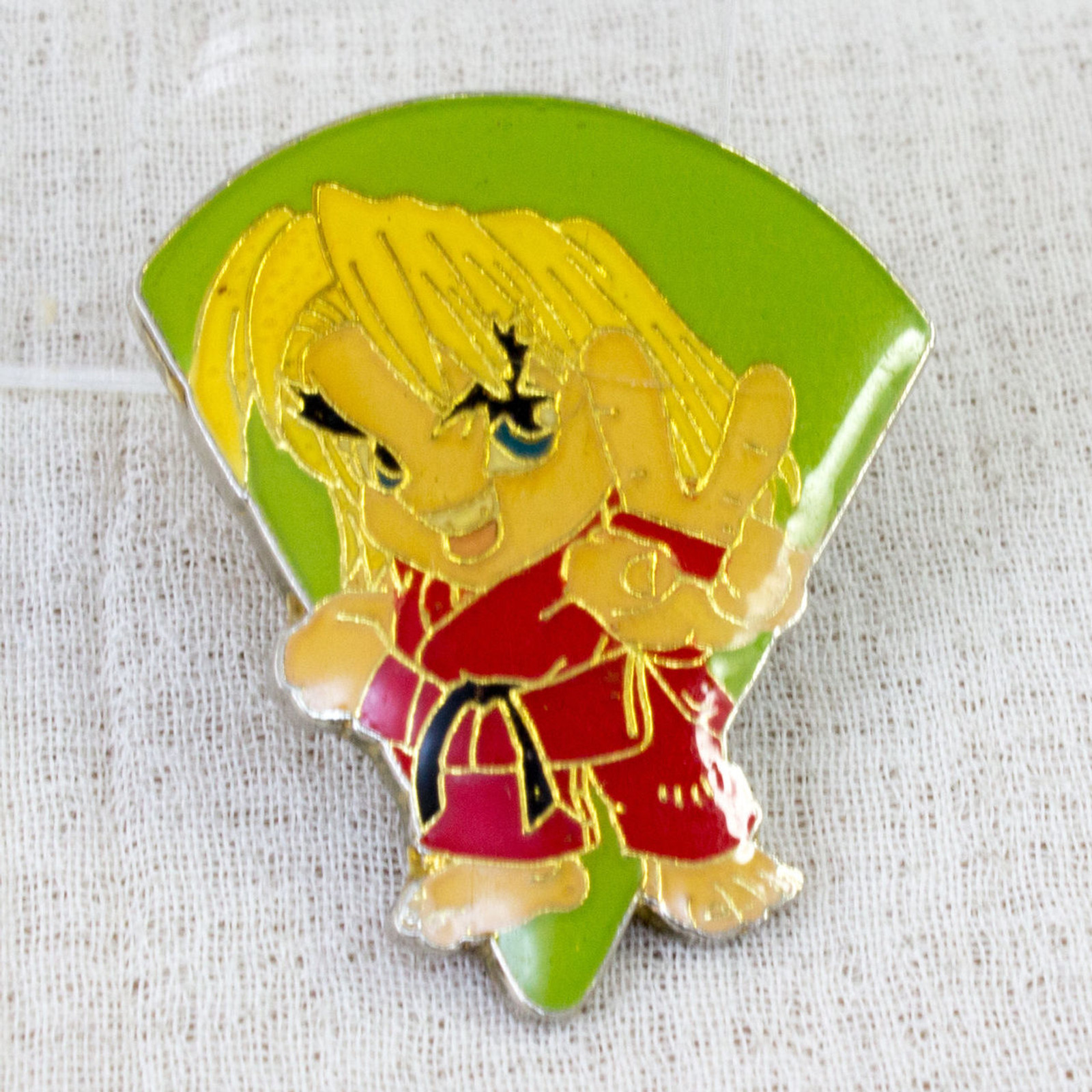 Street Fighter 2 Metal Pins Badge Ken Capcom Character JAPAN GAME