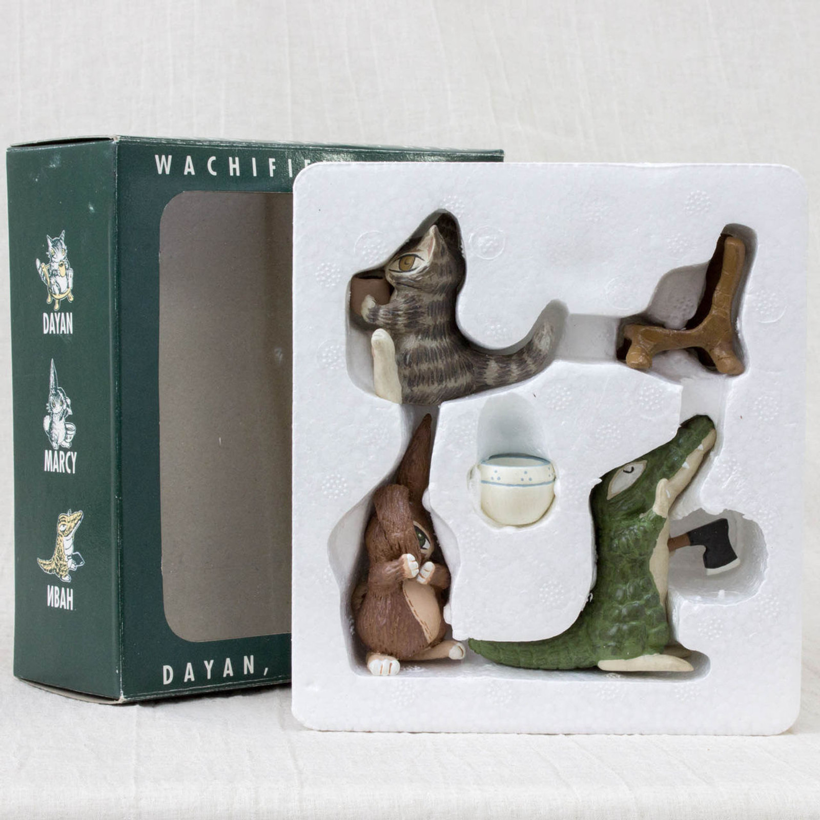 RARE!! Wachifield Cat Dayan Marcy Nbah Figure Set JAPAN