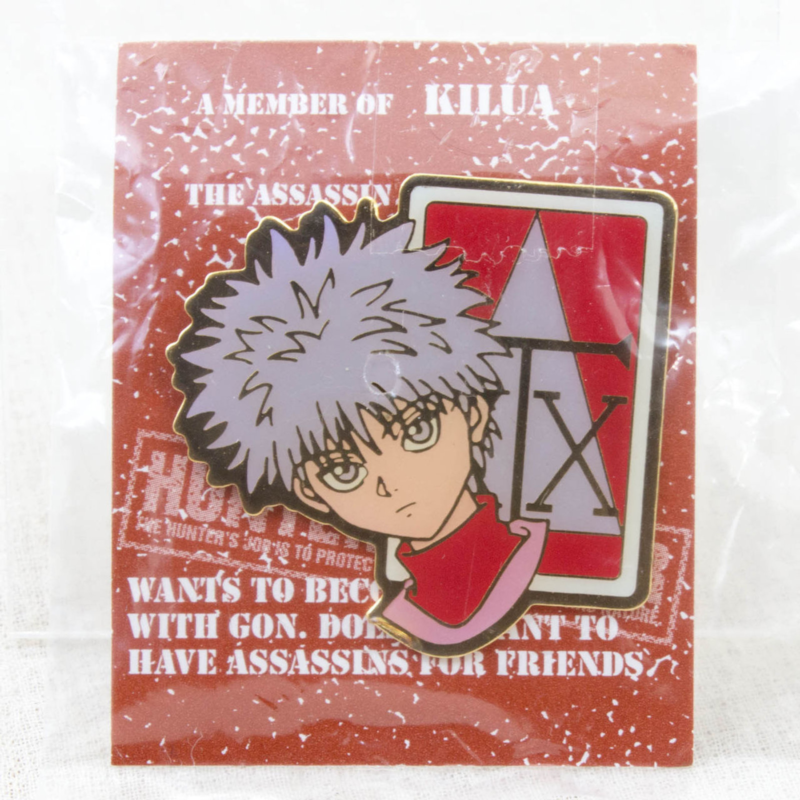 RARE! HUNTER x HUNTER Killua Face Pins Badge JAPAN ANIME MANGA SHONEN JUMP