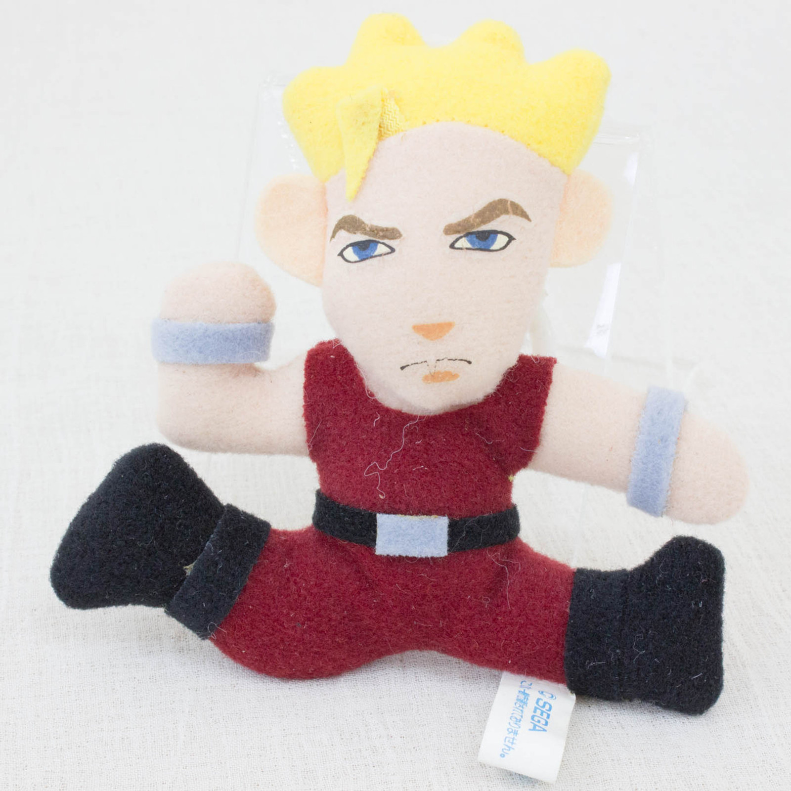 Virtua Fighter 2 Jacky Bryant 3.5" Mini Plush Doll SEGA 1995 JAPAN GAME FIGURE