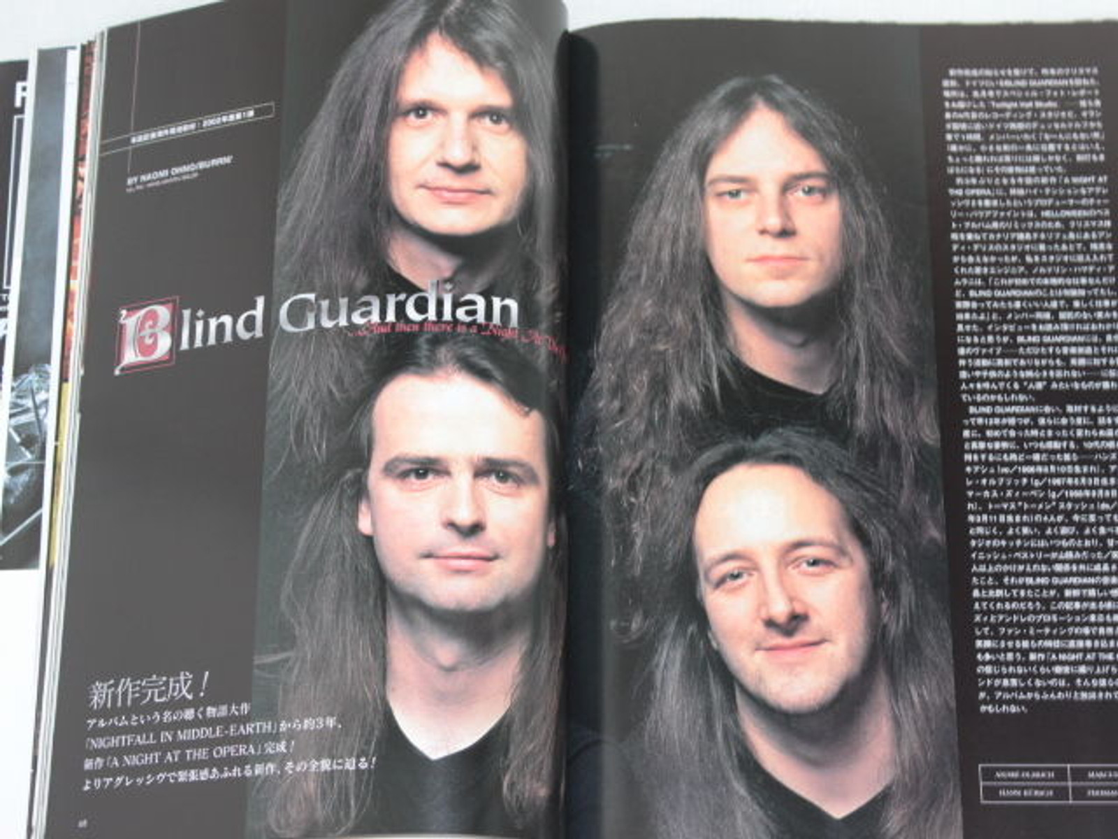 2002/03 BURRN! Japan Magazine DREAM THEATER/BLINF GUARDIAN/SINERGY/SLAYER/MR.BIG