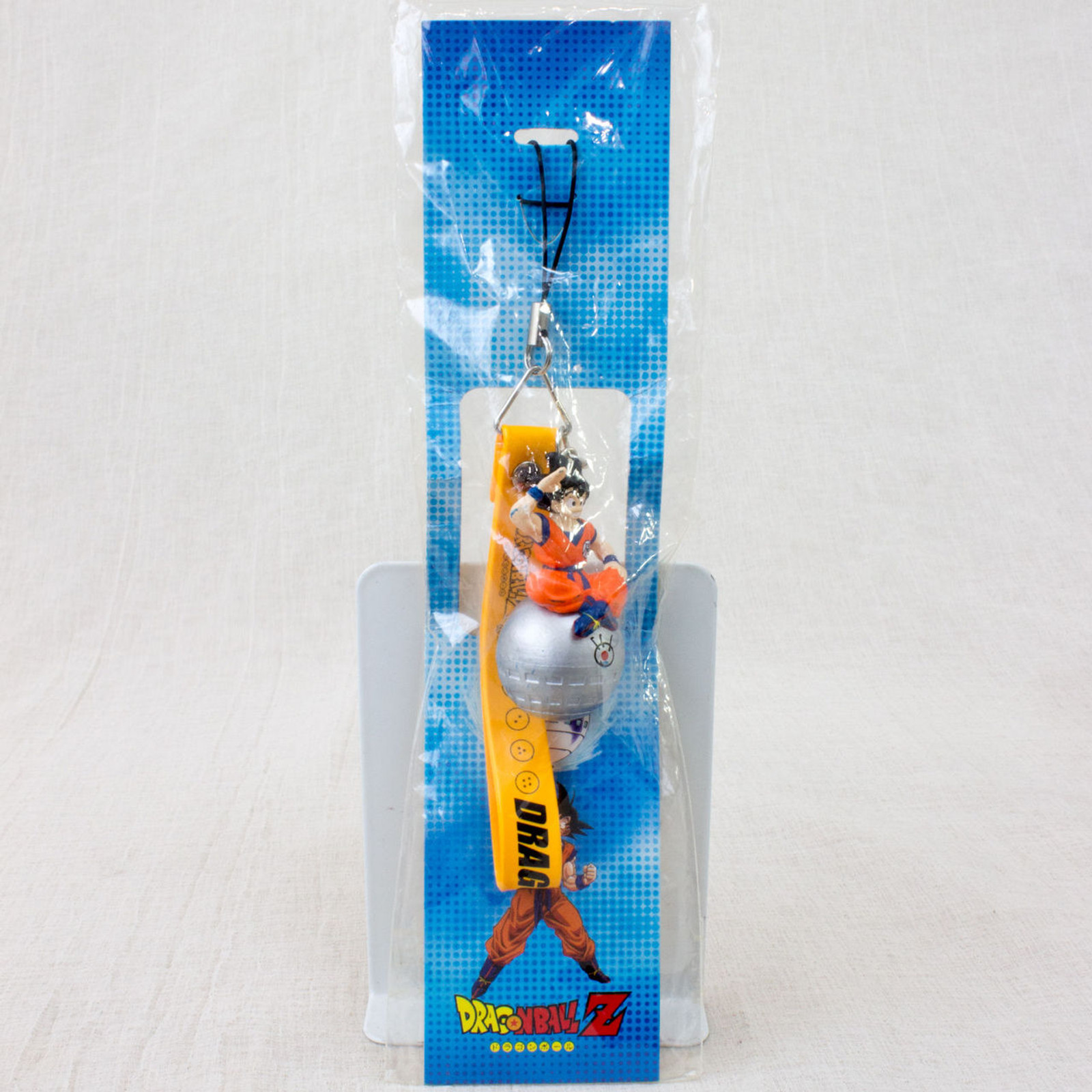 RARE! Dragon Ball Z Son Gokou Fuji Television Figure Keychain Strap JAPAN ANIME