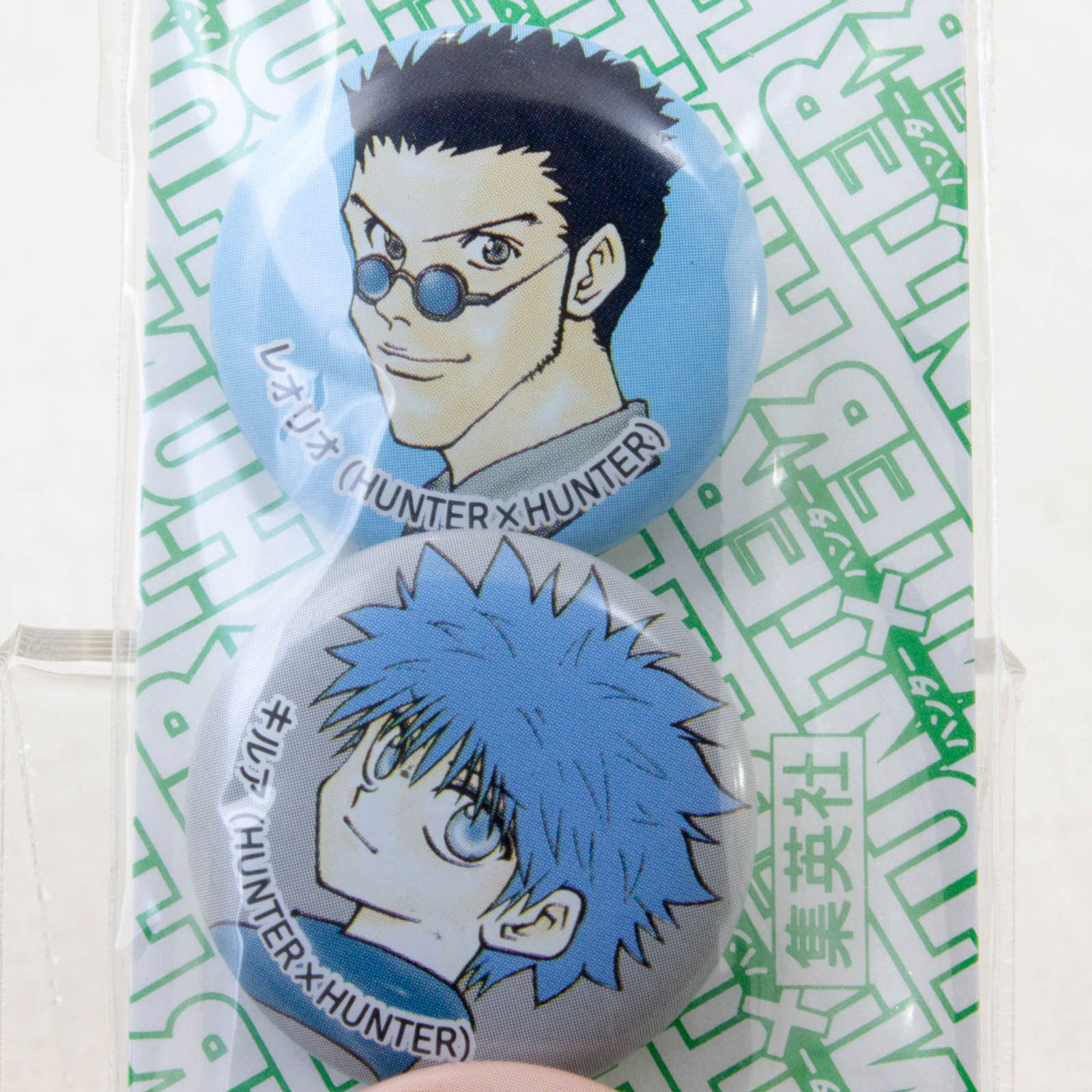 RARE! HUNTER x HUNTER Button Badge 4pc Set [Gon / Killua / Kurapika / Leorio] JAPAN ANIME JUMP