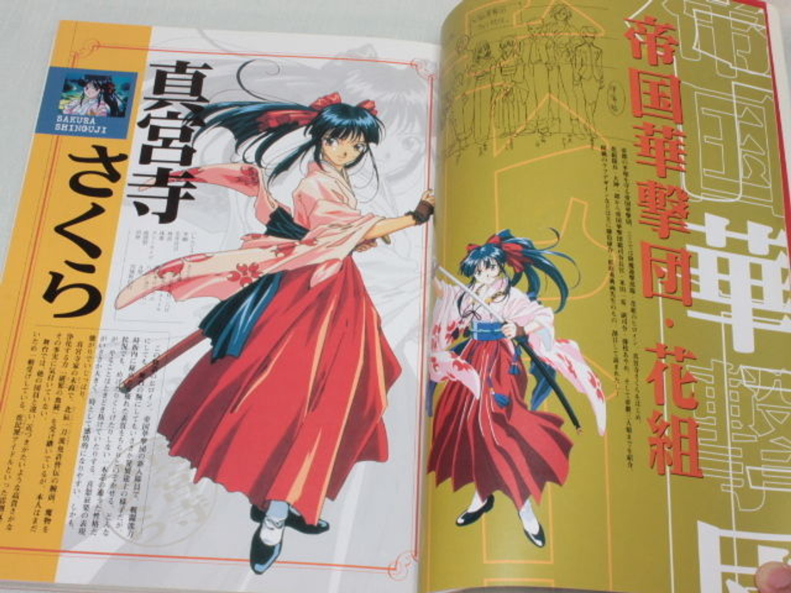 Sakura Wars Original Picture & Character Settin Illustration Book JAPAN ANIME