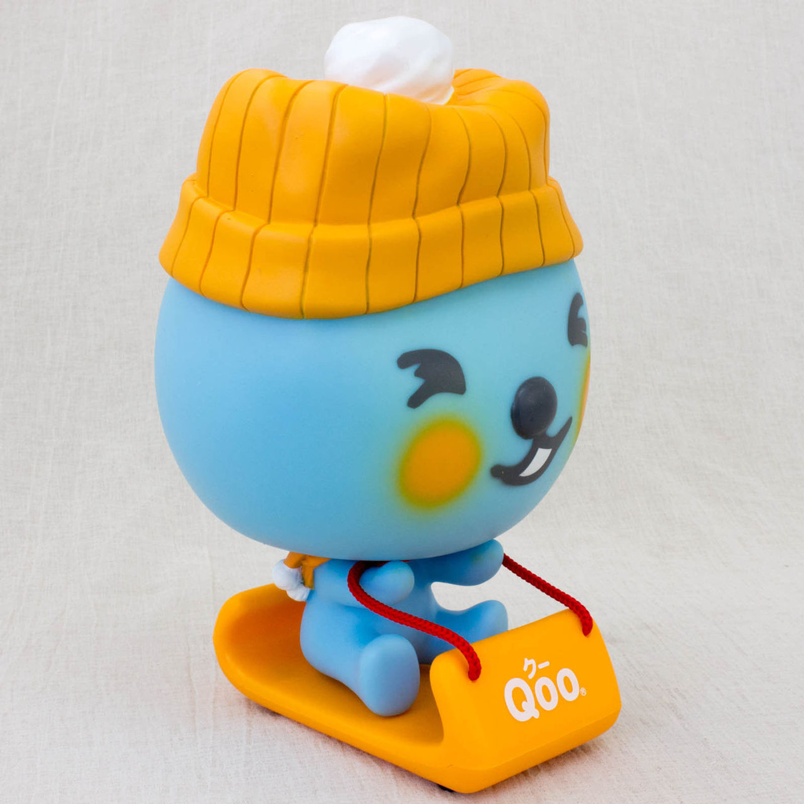 QOO Knit Hat with Snow Sled Figure Coca-Cola Yamazaki Japan Limited Product