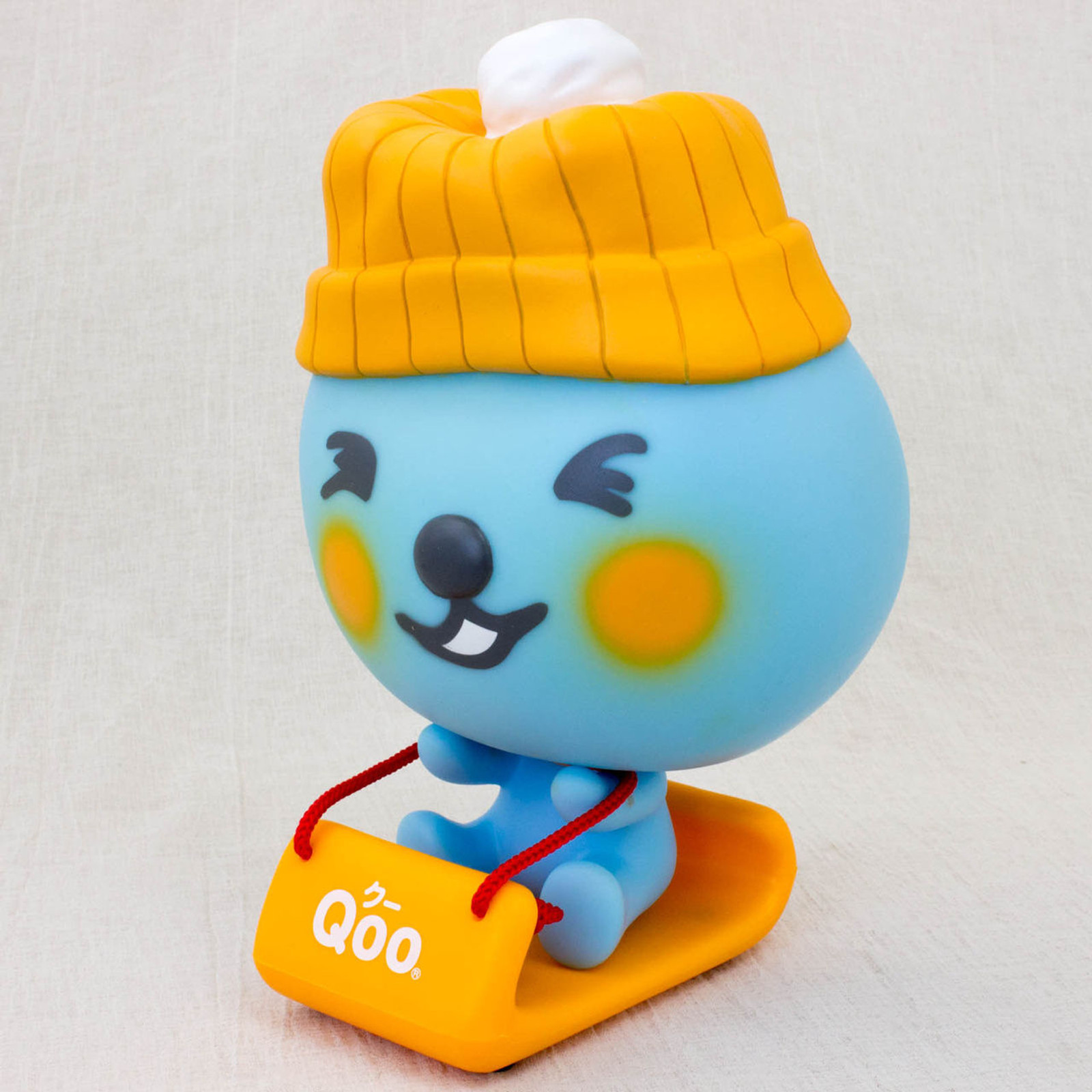 QOO Knit Hat with Snow Sled Figure Coca-Cola Yamazaki Japan Limited Product