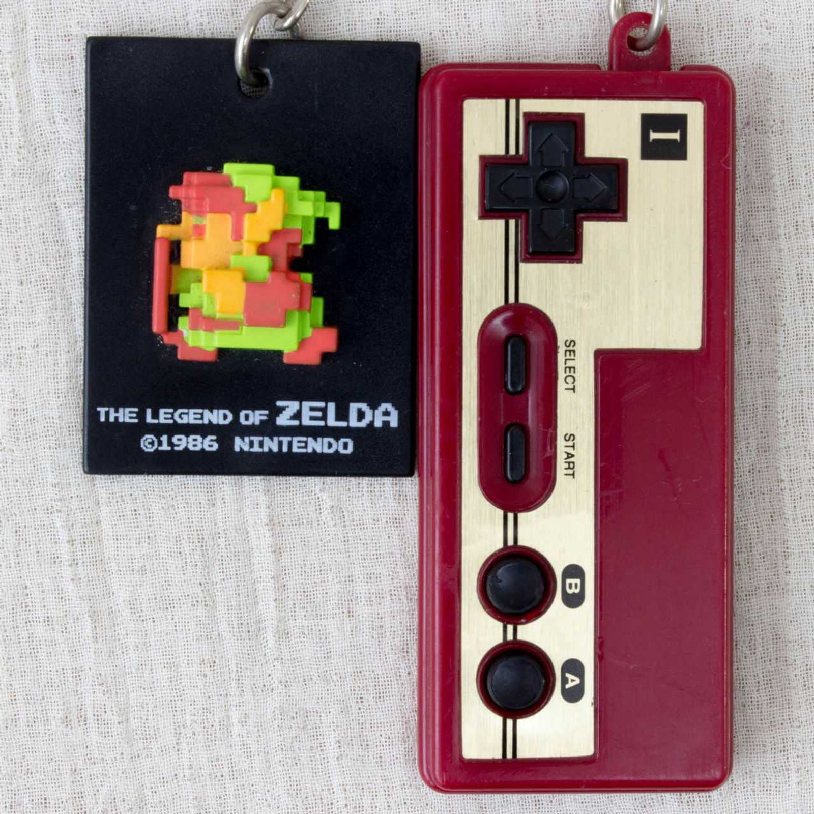 RARE! The Legend of Zelda + Famicom Controller Flute Sound Figure Keychain JAPAN Japanimedia Store FRONT
