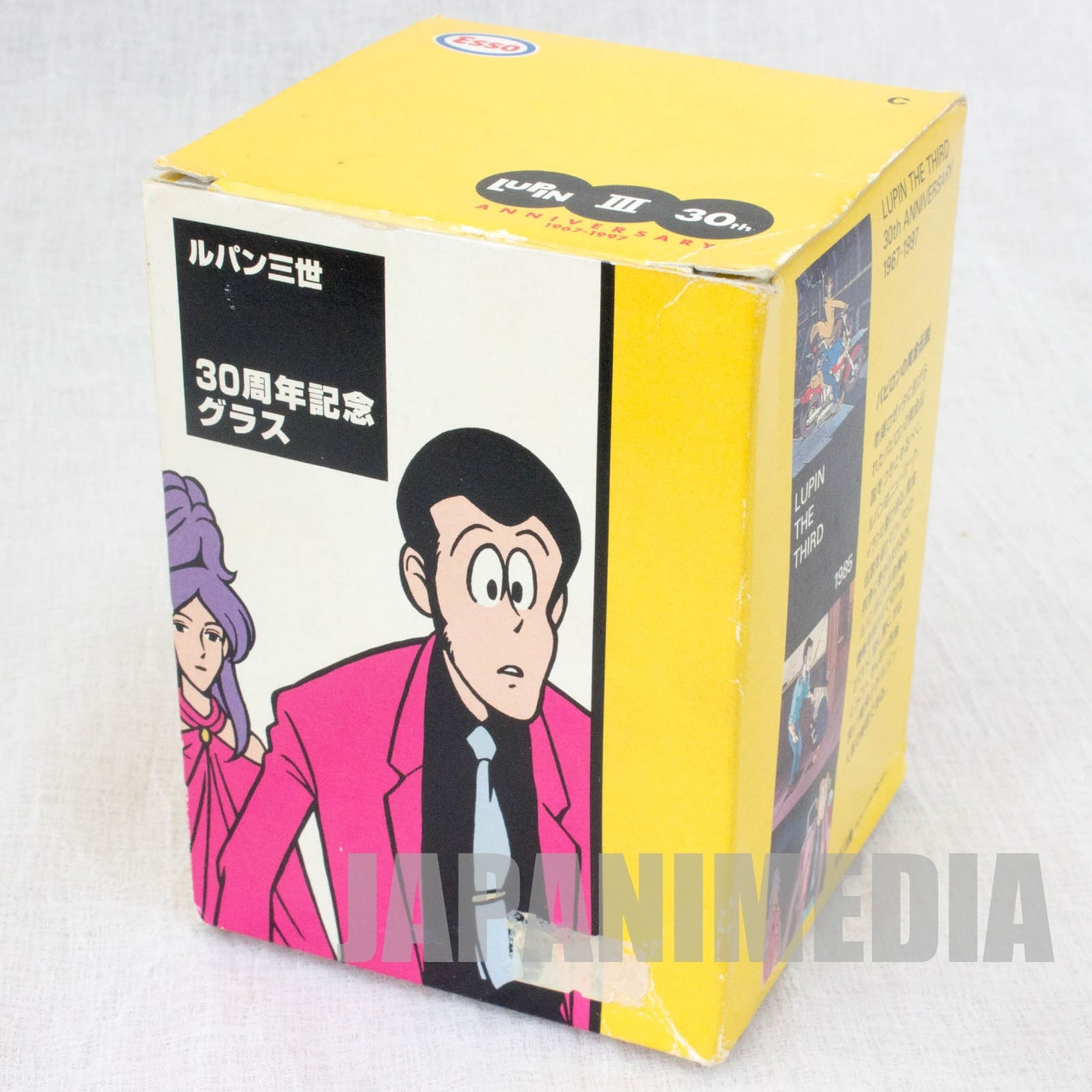 Lupin the Third (3rd) 30th Glass Legend of the Gold of Babylon Esso JAPAN ANIME