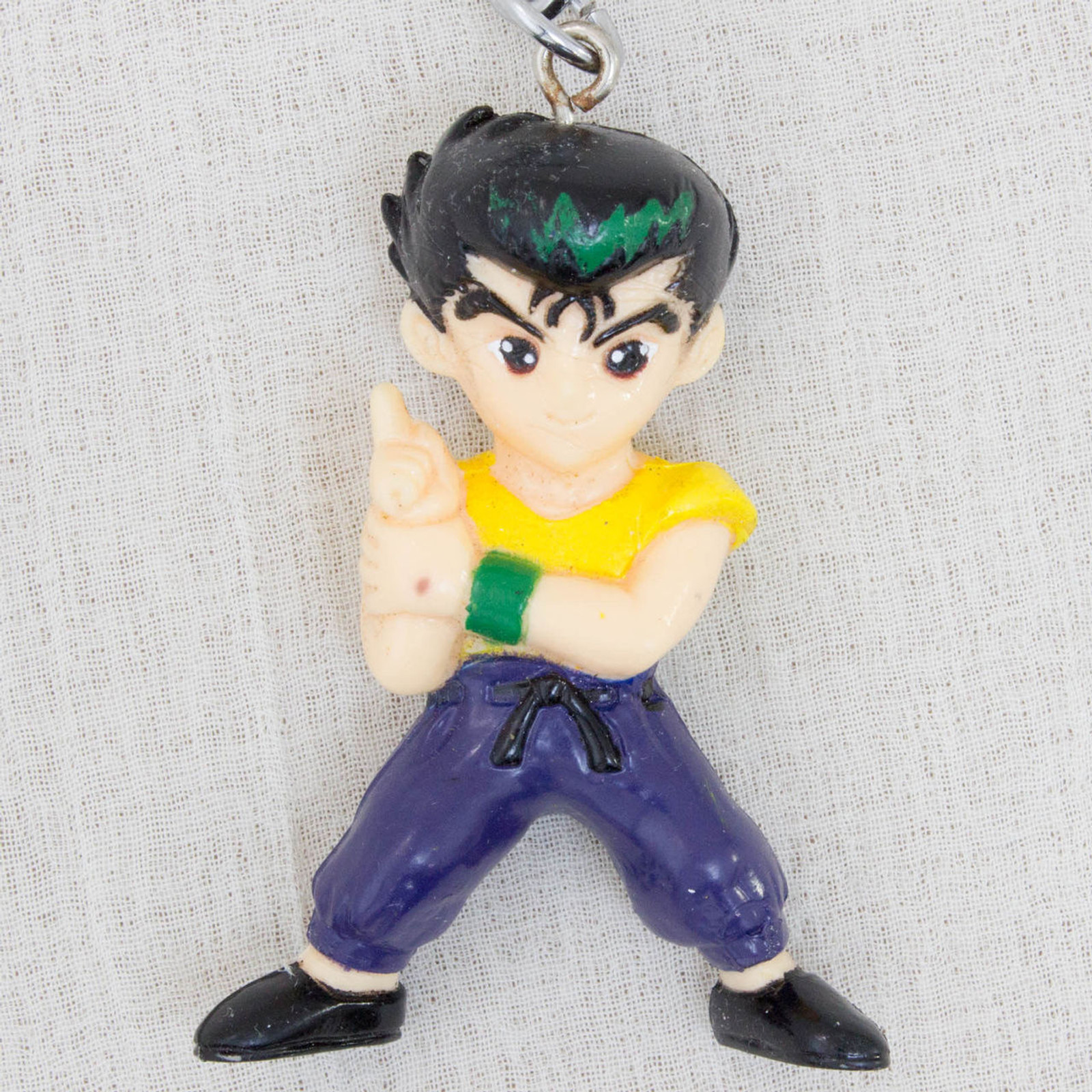 Retro Rare! Yu Yu Hakusho Yusuke Urameshi Figure Key Chain JAPAN ANIME MANGA