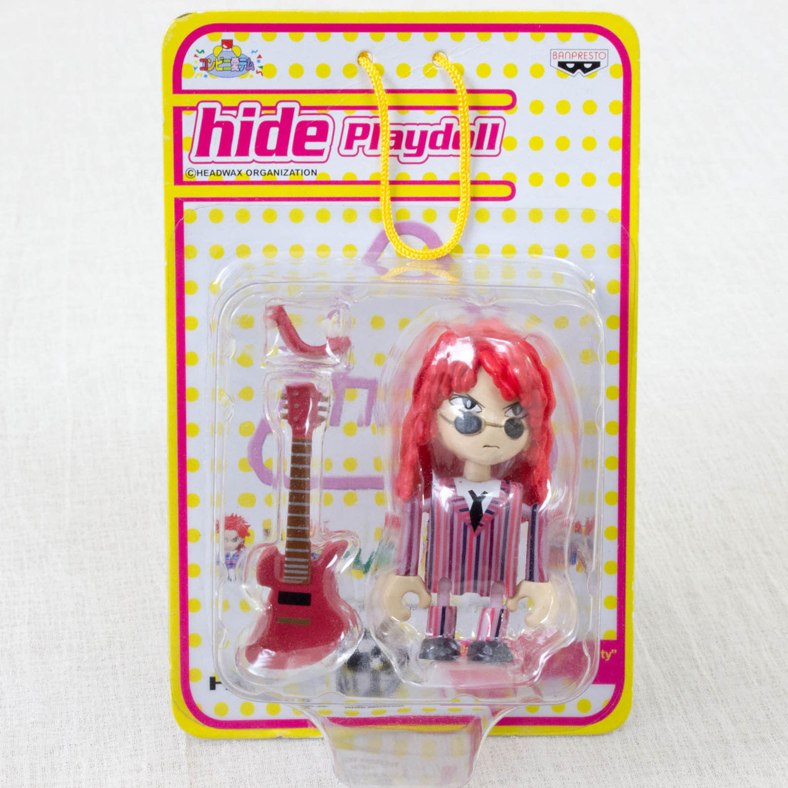 hide with Guitar X-Japan Play Doll Mini Figure Banpresto J-Rock