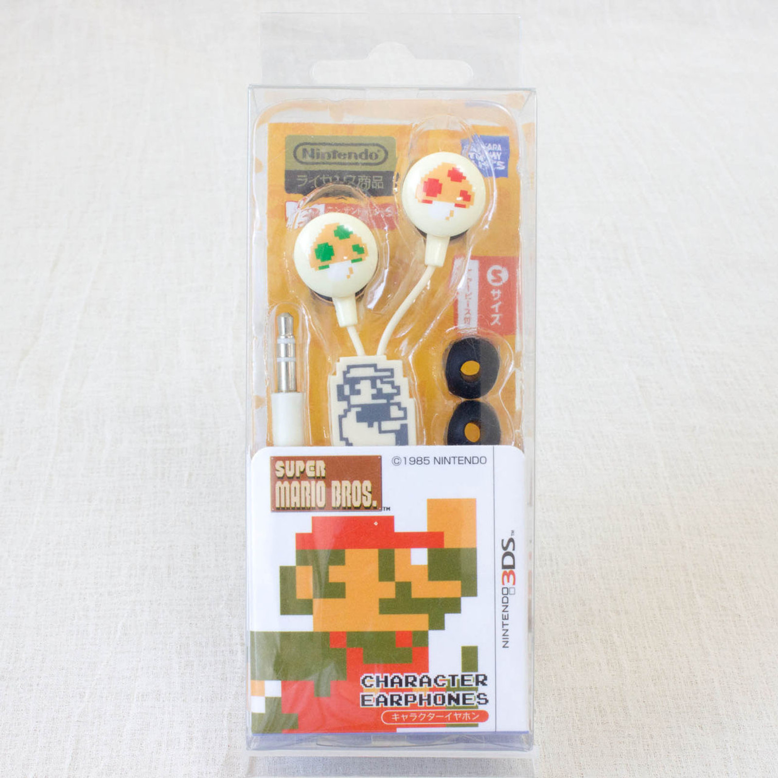 Super Mario Bros. Character Earphones Nintendo 3DS JAPAN GAME FAMICOM