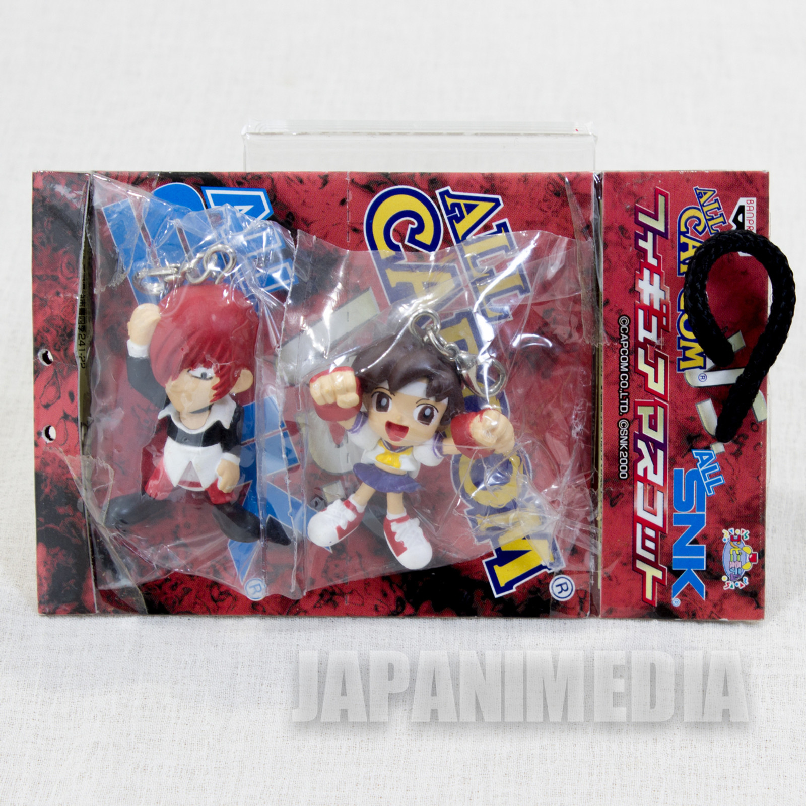 ALL CAPCOM vs ALL SNK Iori Yagami & Sakura Figure Mascot King of Fighters Street Fighter JAPAN GAME
