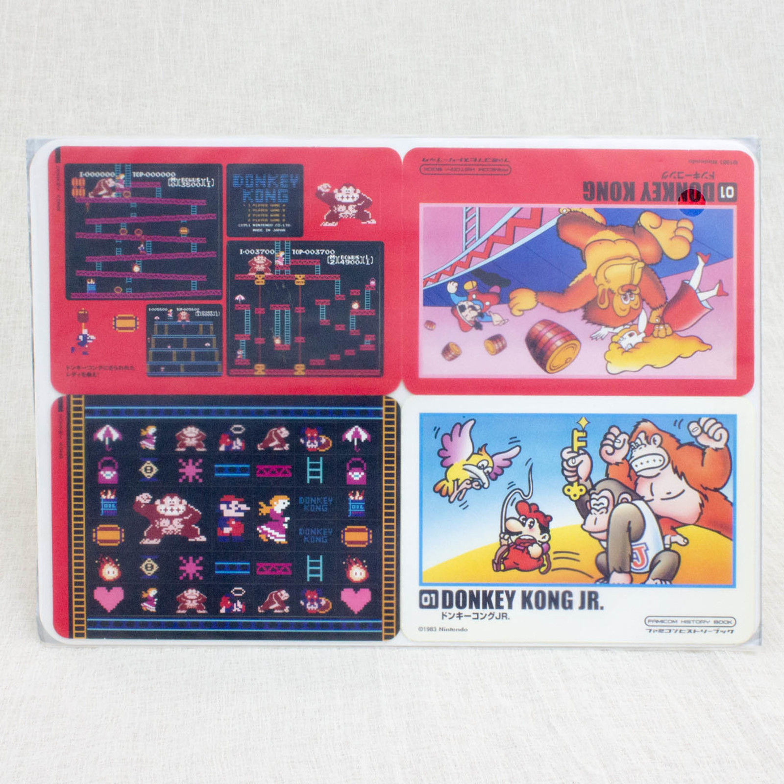 Donkey Kong Stickers Sheet Set JAPAN FAMICOM NES NINTENDO