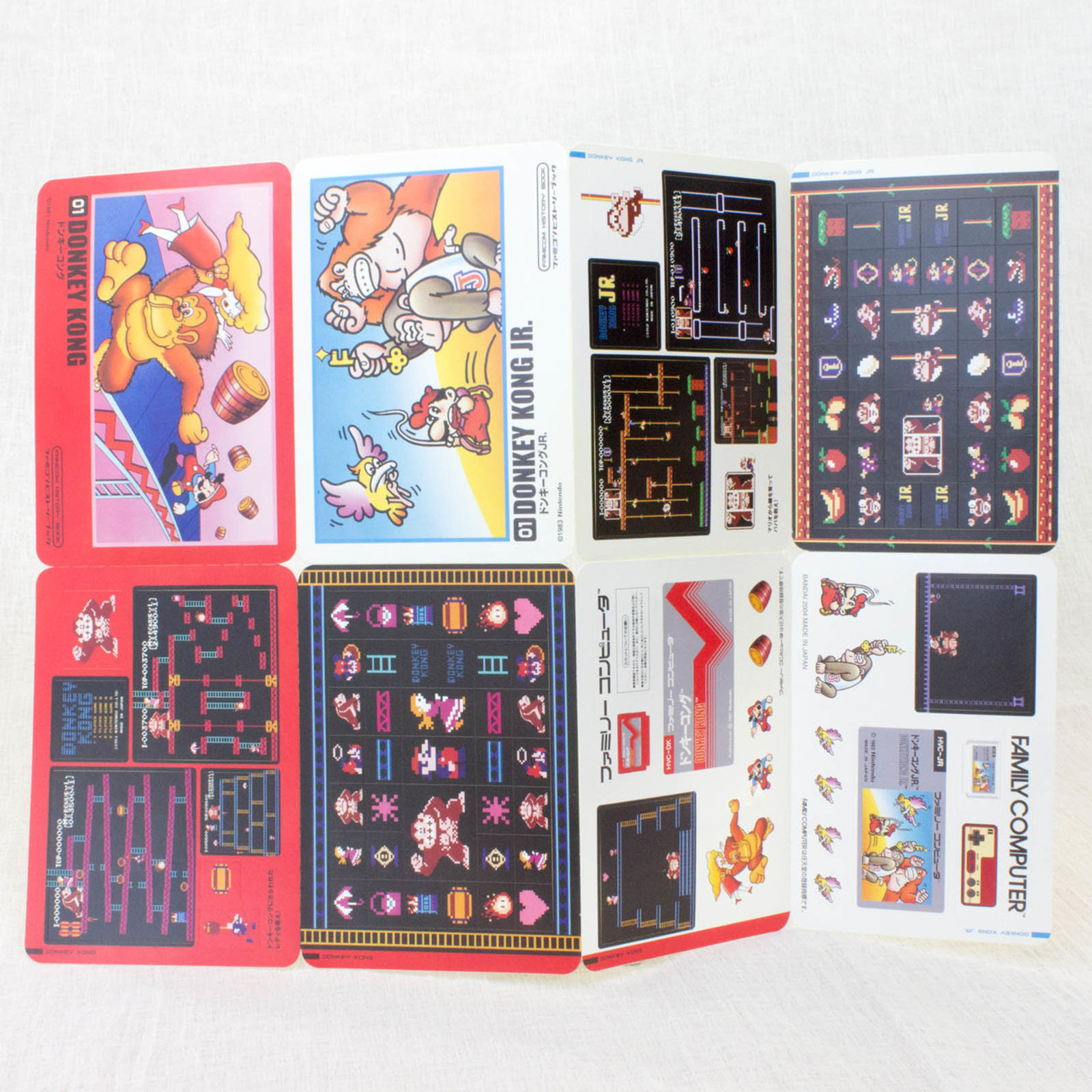 Donkey Kong Stickers Sheet Set JAPAN FAMICOM NES NINTENDO