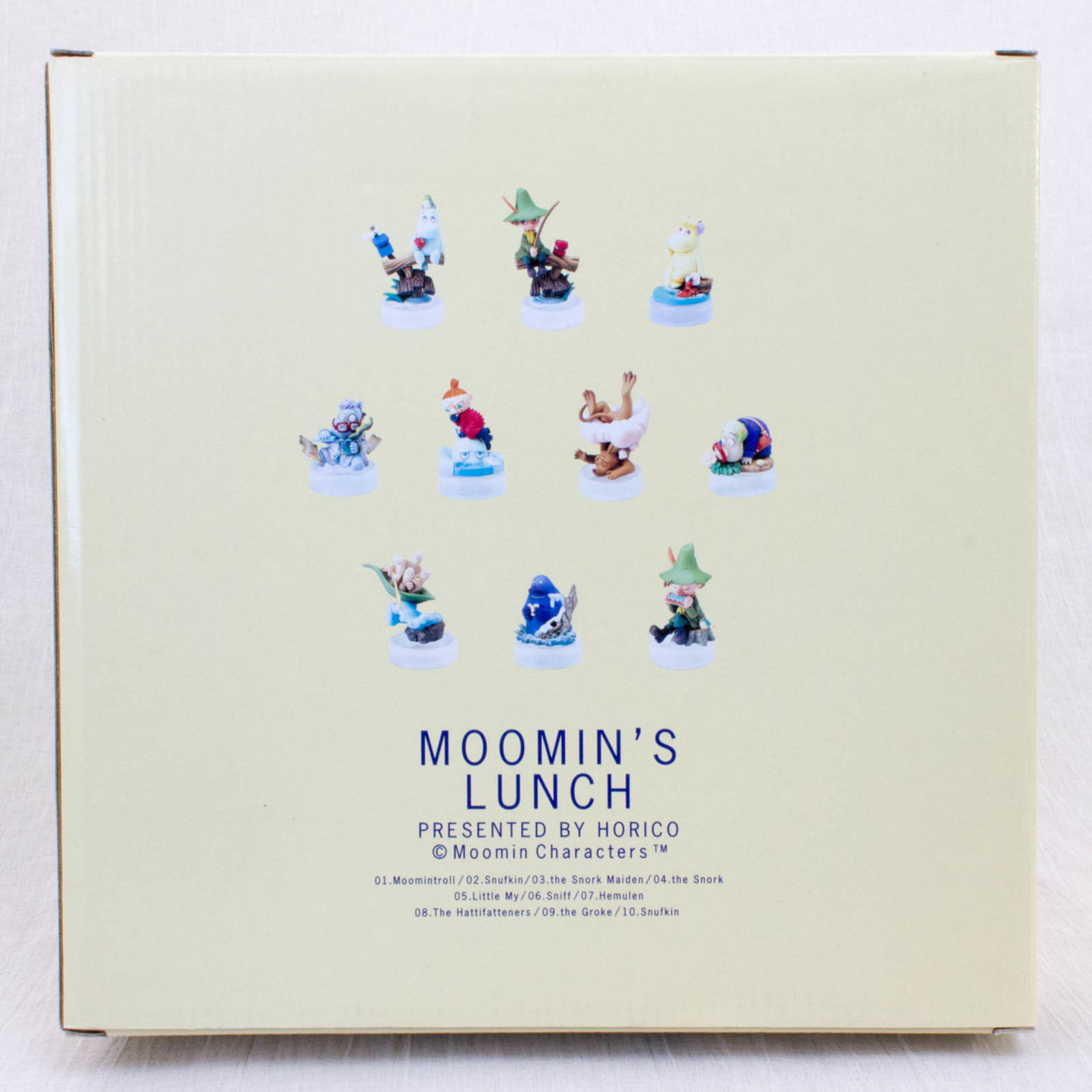 Moomin's Lunch Kaiyodo Moomin Mini Vignette Figure 10pc Collection Gold Color