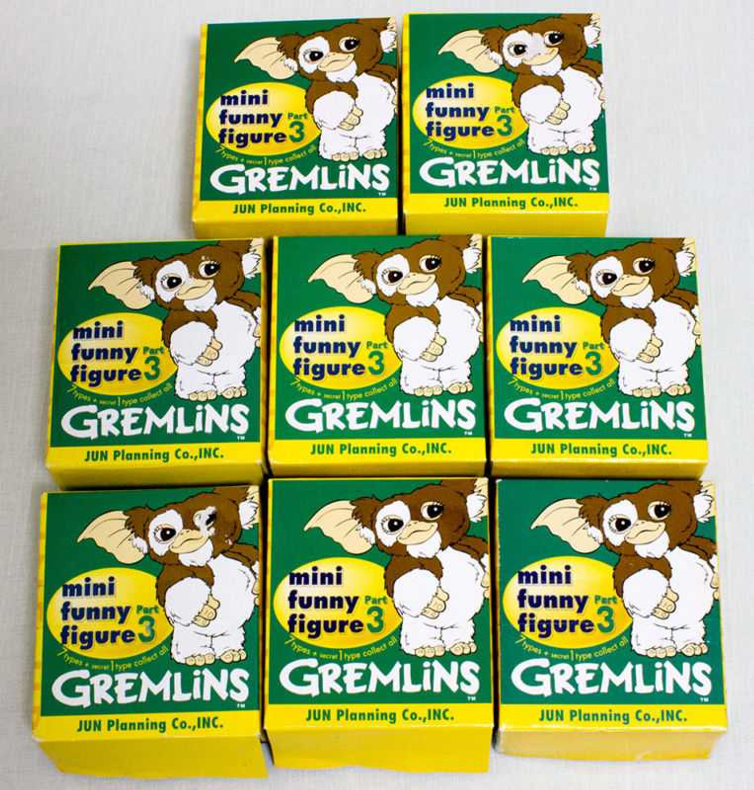 Complete! Set of 8 Gremlins 2 Jun Planning Mini Funny Figure Part.3 Gizmo JAPAN Japanimedia Store FRONT