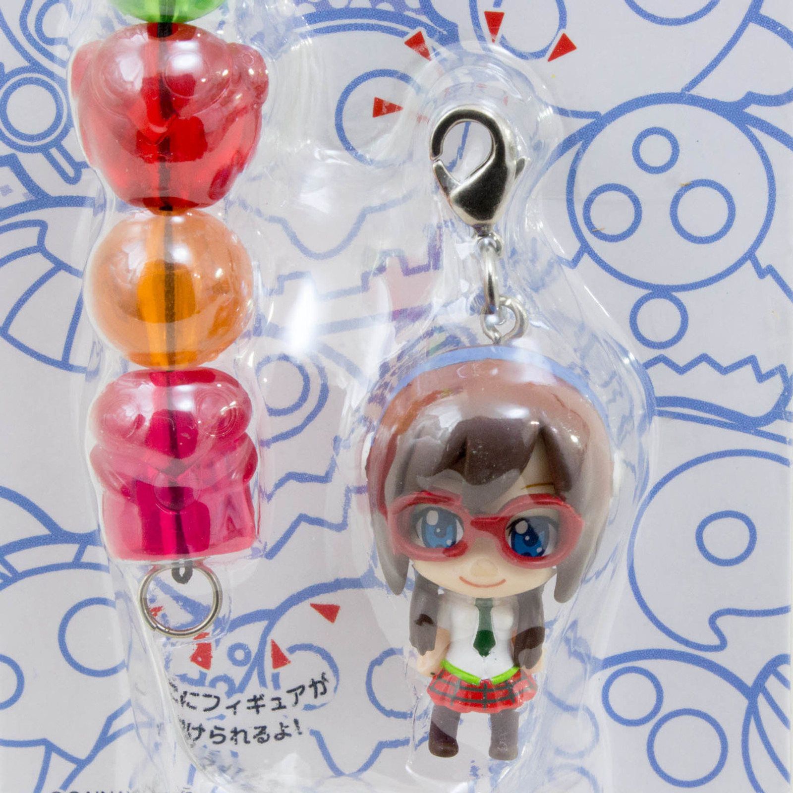 Evangelion School Petit EVA Mari Illustrious Figure & Beads Strap JAPAN ANIME