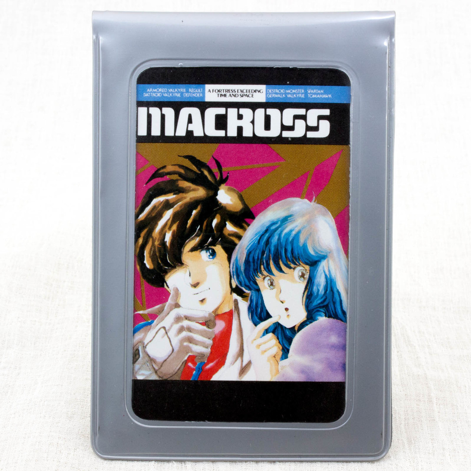 Retro Macross Hikaru Ichijo Lynn Minmay Card Case Holder JAPAN ANIME