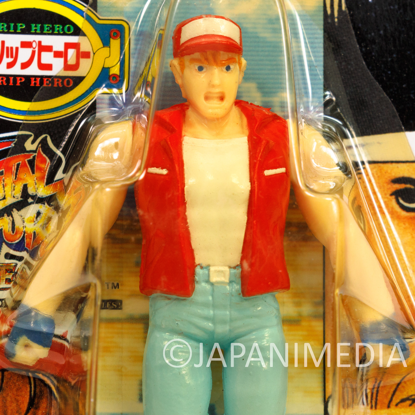 RARE! Fatal Fury Special Terry Bogard Mini Action Figure Grip Hero SNK JAPAN