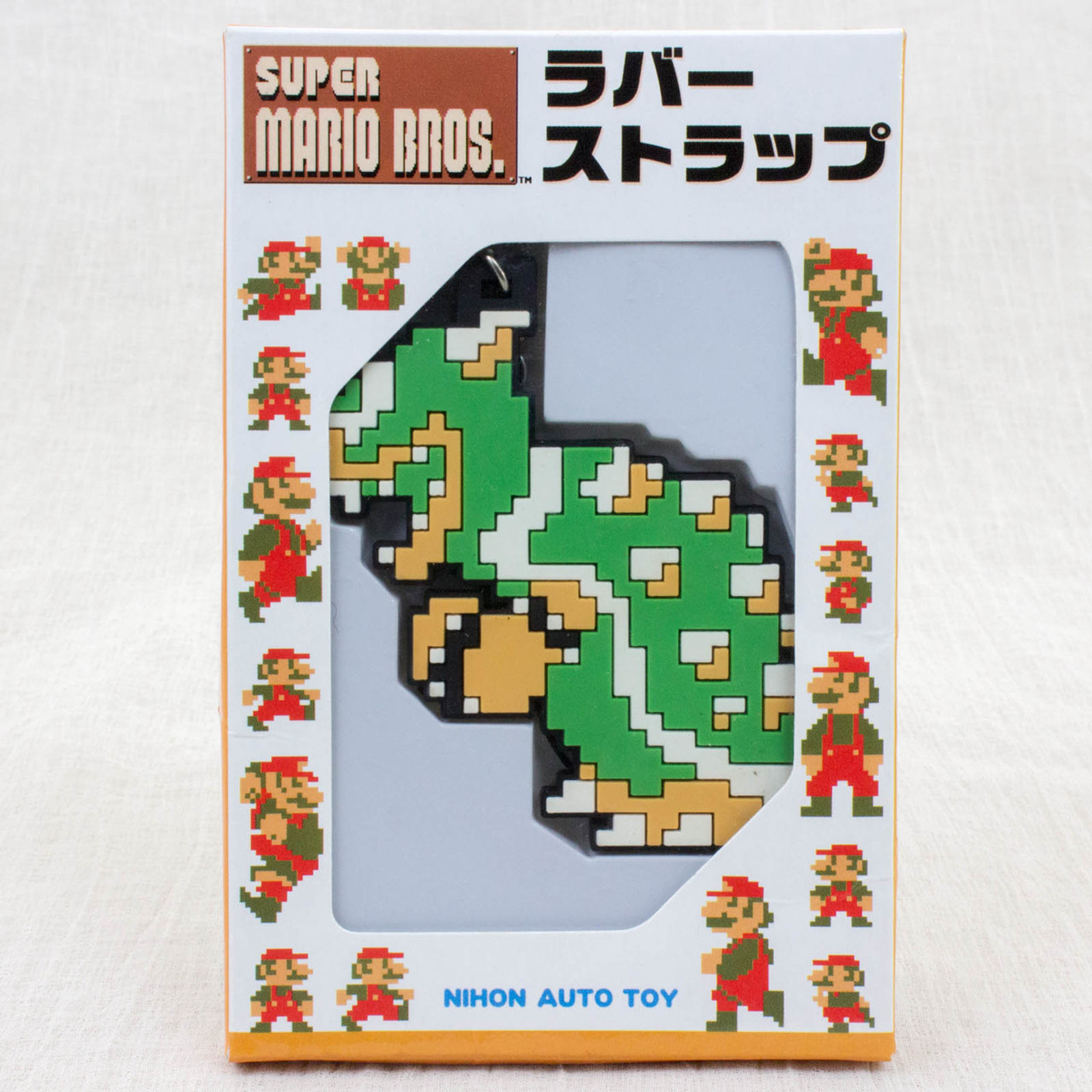 Super Mario Bros. Dot Character Rubber Strap Koopa Ver. JAPAN GAME NES NINTENDO