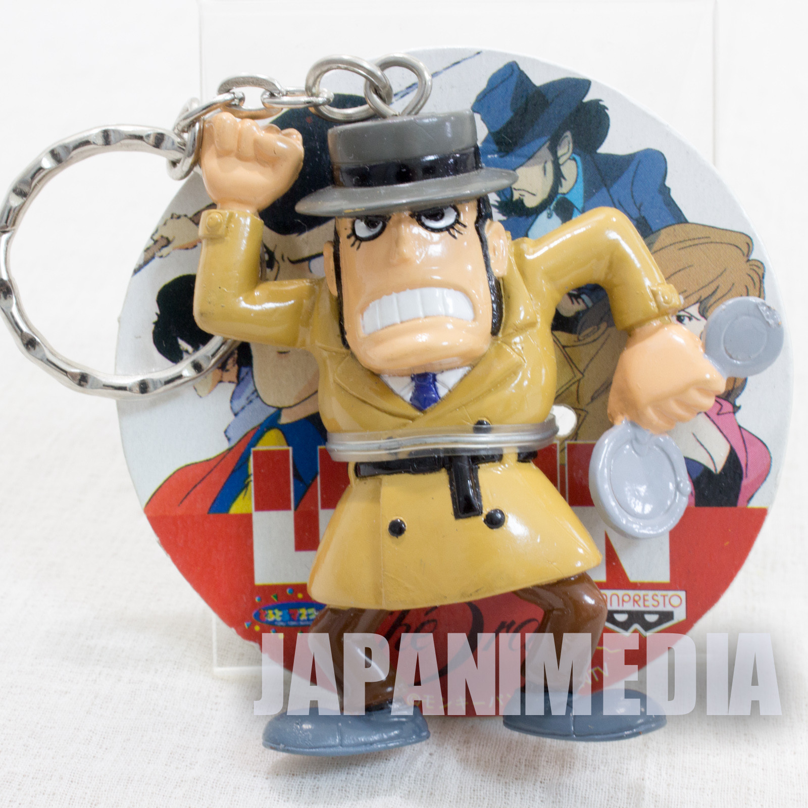 Lupin the Third (3rd) Zenigata Figure Keychain Banpresto JAPAN ANIME MANGA