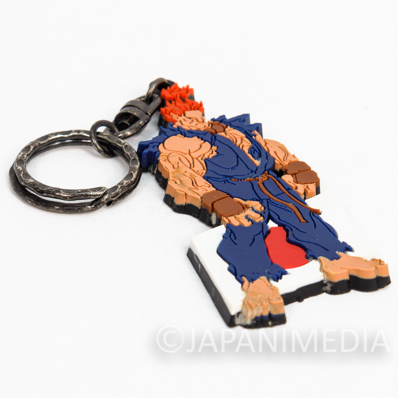 RARE! Street Fighter ZERO AKUMA GOUKI Rubber Mascot Key Chain JAPAN GAME CAPCOM