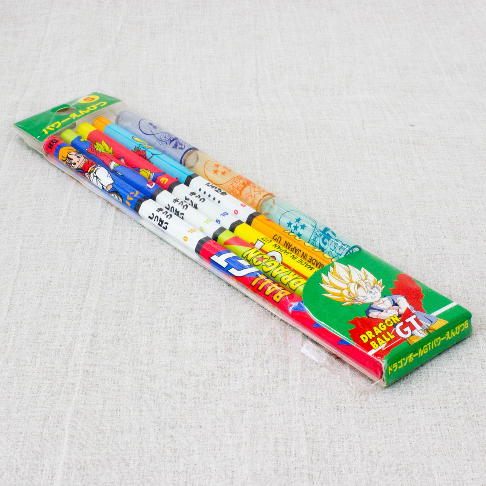 Dragon Ball GT Pencil 4pc & Pencil Cap 3pc Set JAPAN ANIME MANGA