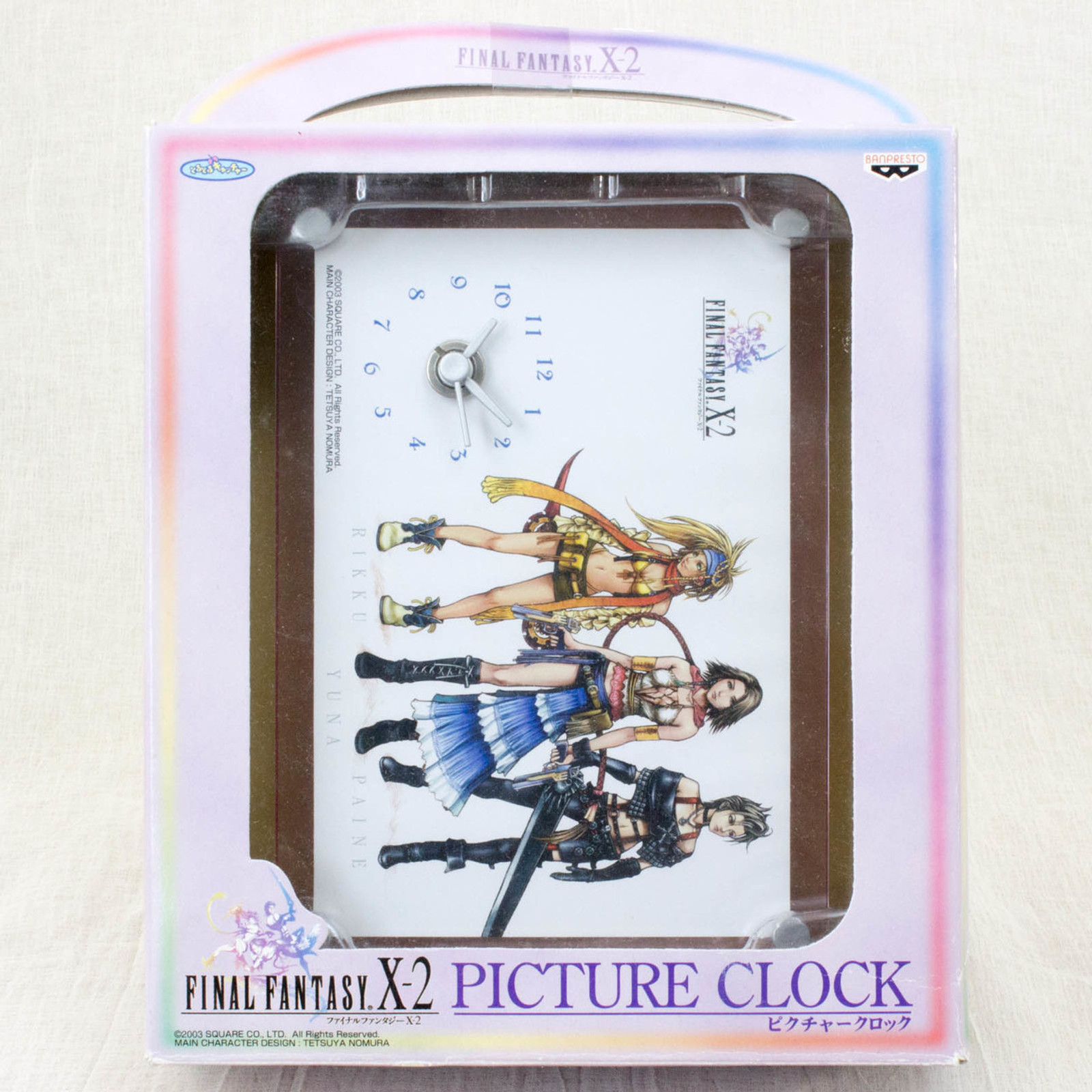 Final Fantasy X-2 Picture Clock Yuna Rikku Paine JAPAN ANIME GAME SQUARE ENIX