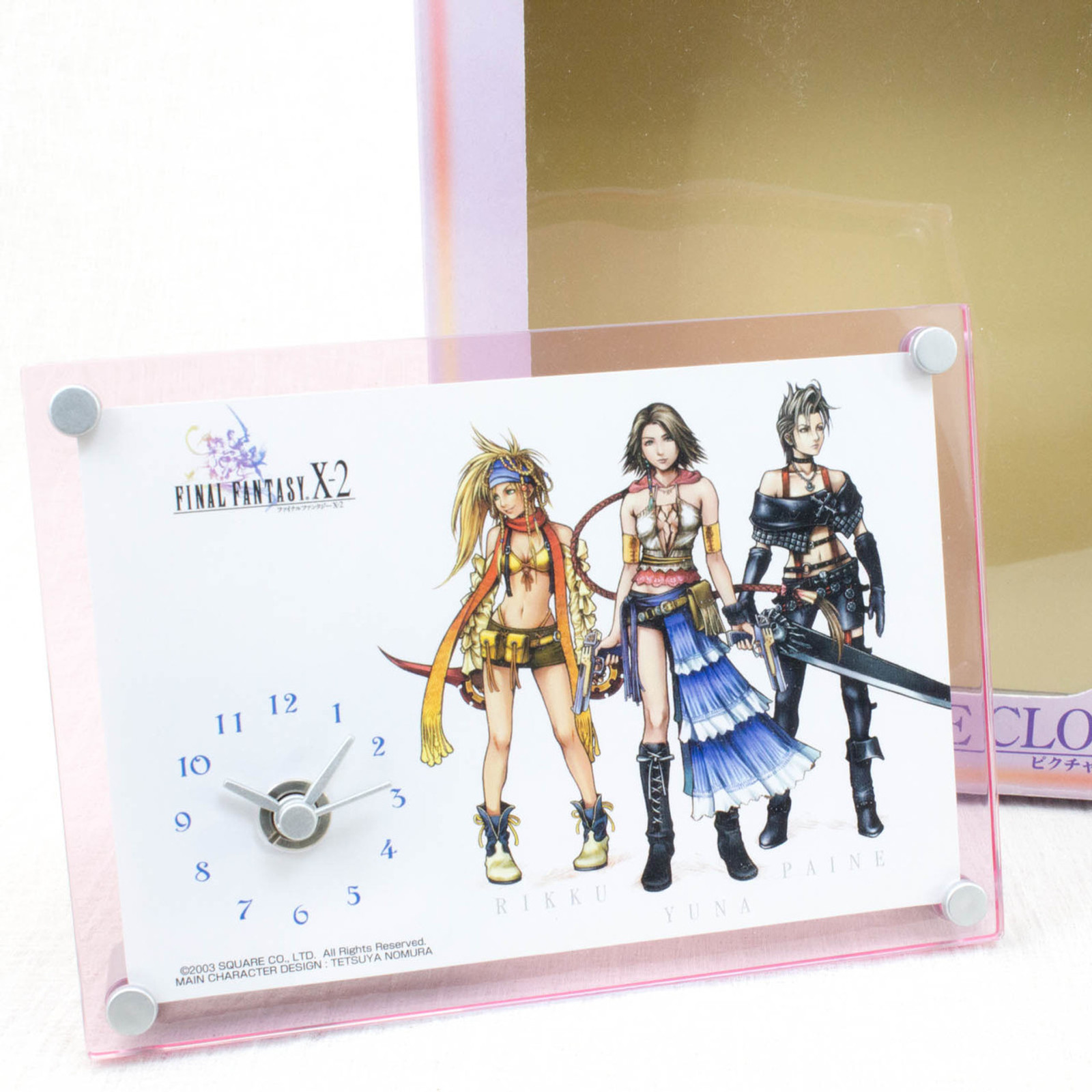 Final Fantasy X-2 Picture Clock Yuna Rikku Paine JAPAN ANIME GAME SQUARE ENIX