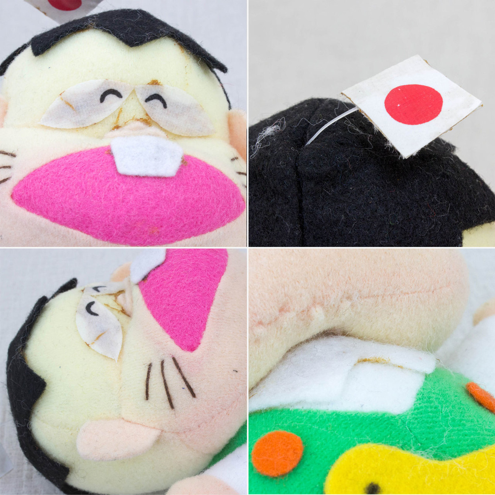 [JUNK ITEM/Damaged] Osomatsu kun Plush Doll 4pc Set JAPAN ANIME