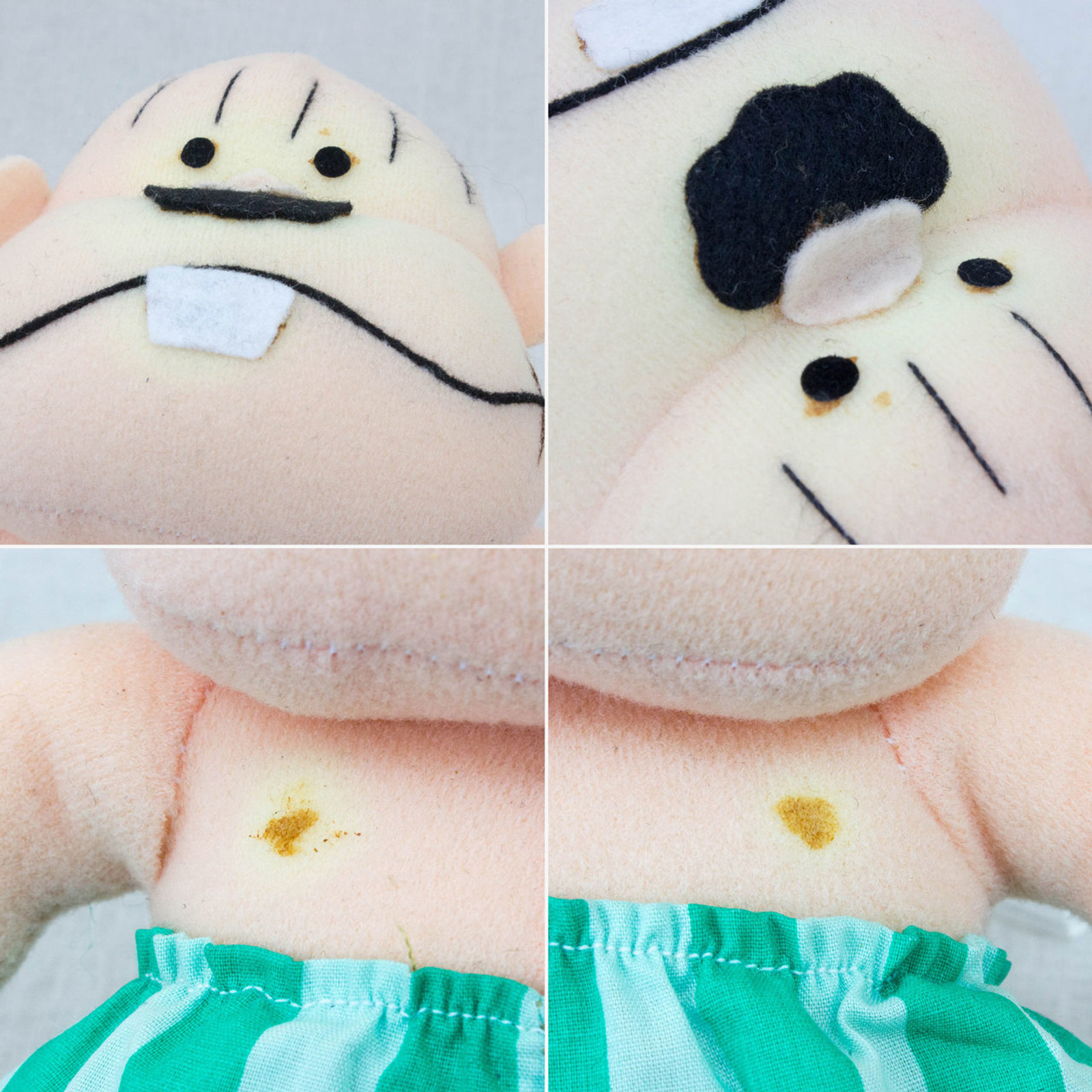 [JUNK ITEM/Damaged] Osomatsu kun Plush Doll 4pc Set JAPAN ANIME