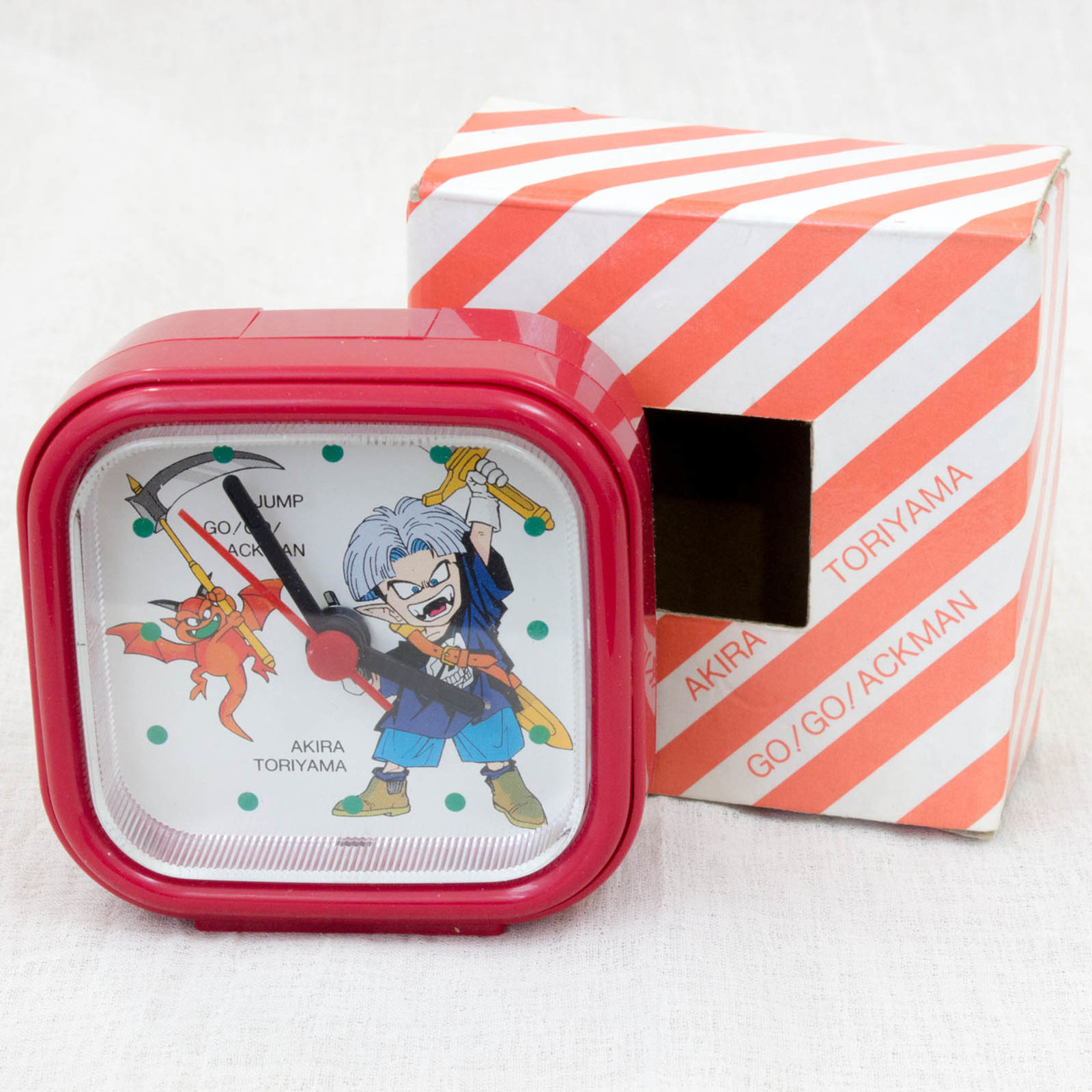 Go! Go! Ackman Mini Alarm Clock V-JUMP Toriyama Akira JAPAN ANIME MANGA