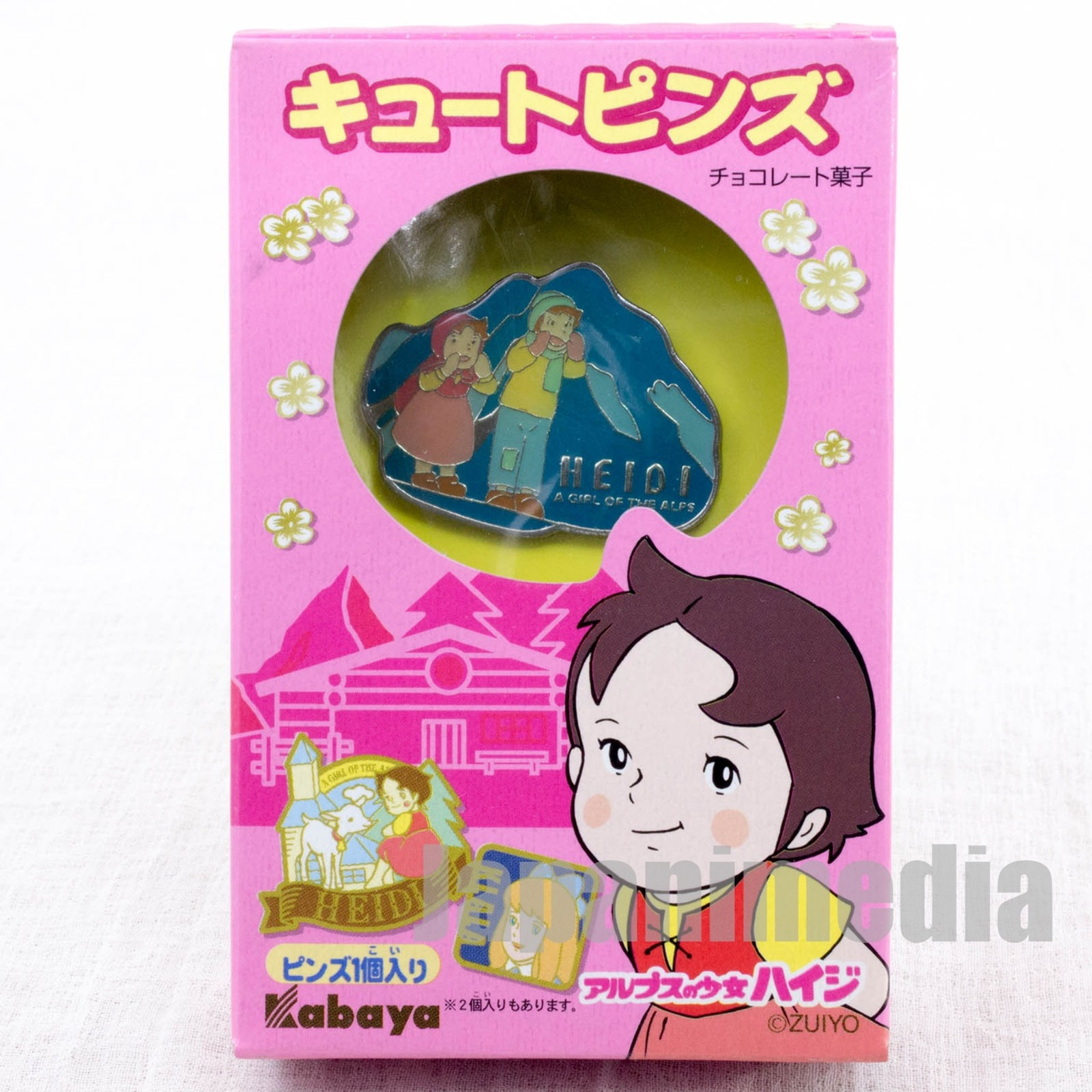 Heidi Girl of the Alps Cute Pins Kabaya JAPAN ANIME #2