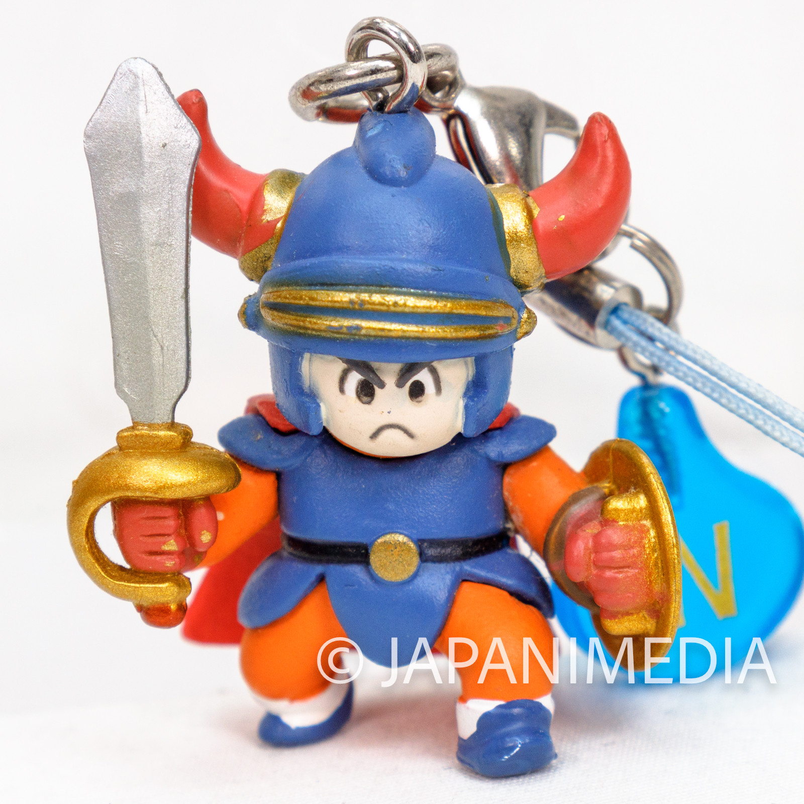 RARE Dragon Quest I Brave Hero Mascot Figure Strap with Slime Charm | Japanimedia Store Front