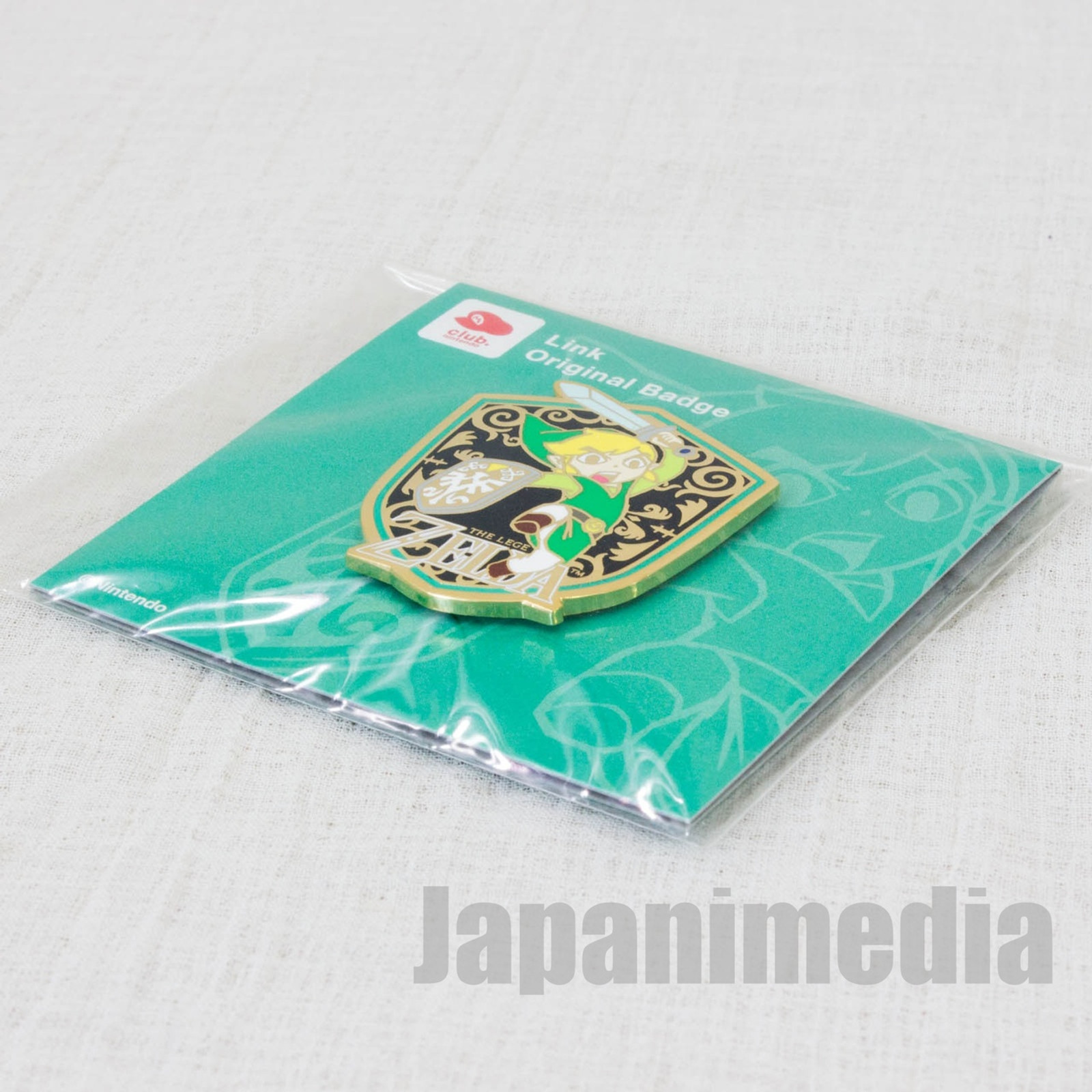 RARE! Legends of Zelda LINK Original Badge Pins Club Nintendo JAPAN FAMICOM