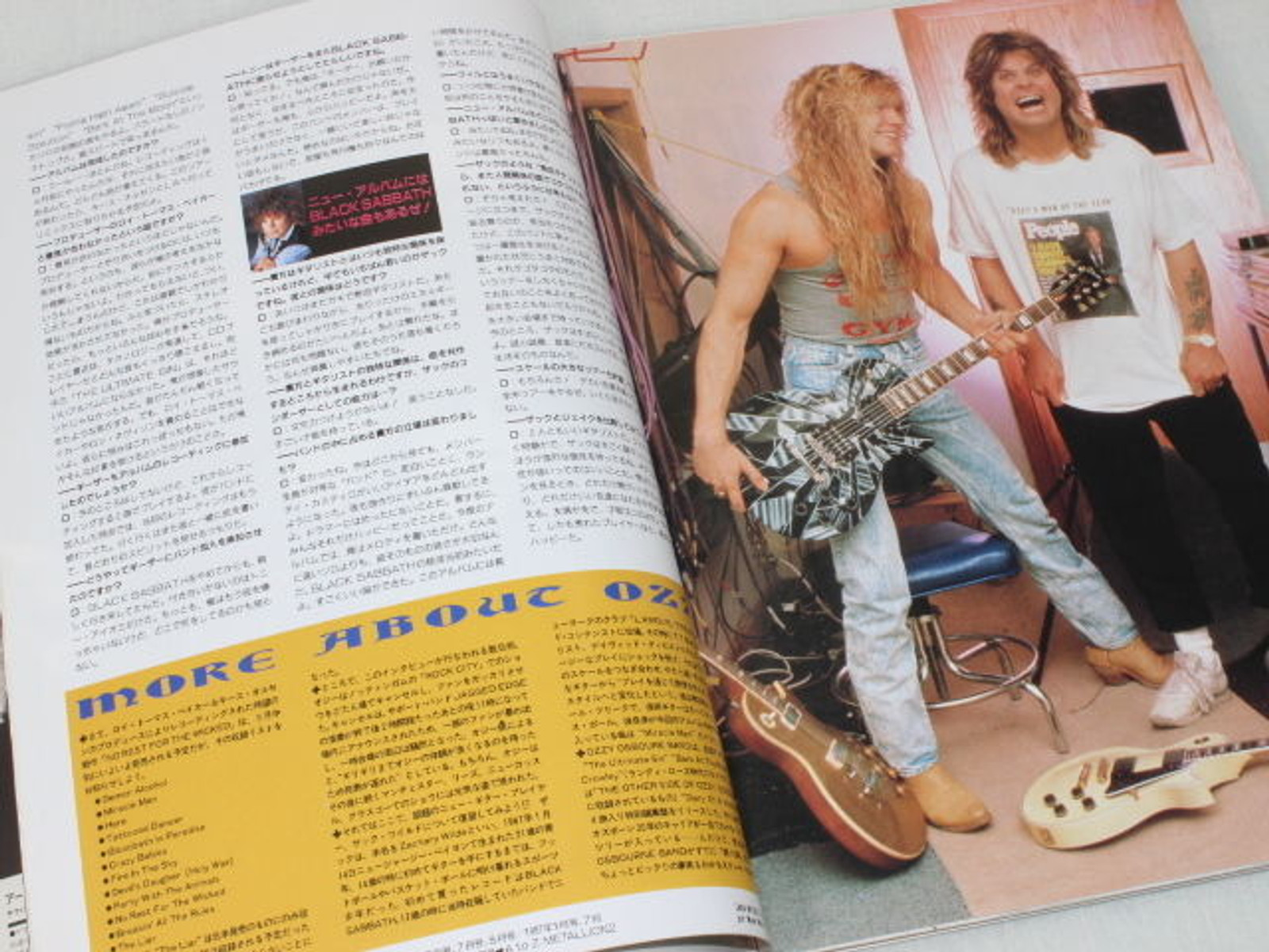 1988/10 BURRN! Japan Rock Magazine OZZY OSBOURNE/BON JOVI/JUDAS PRIEST/RAVEN