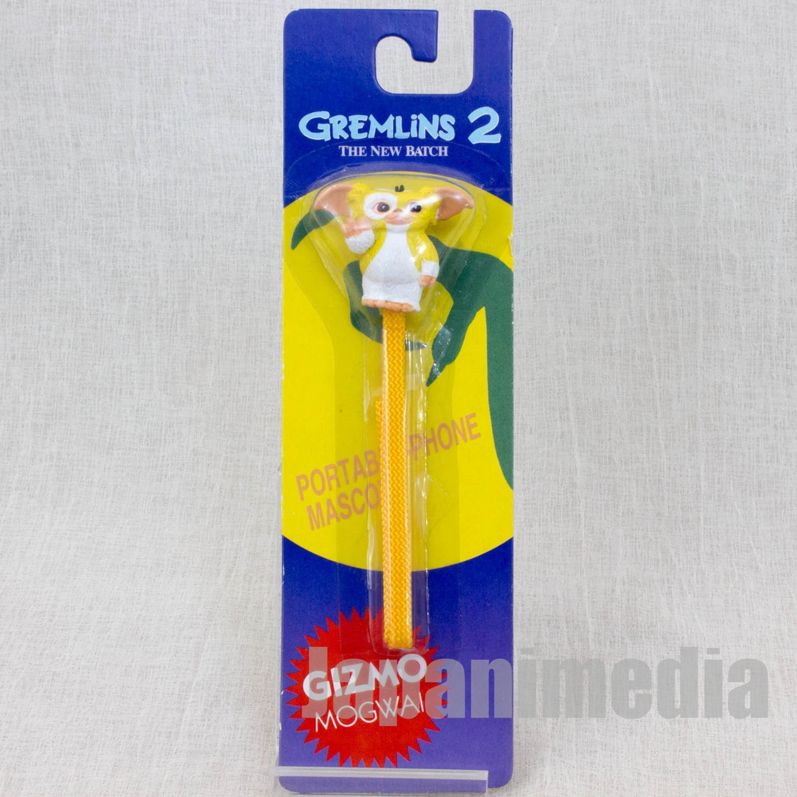 Gremlins 2 The New Batch Gizmo Yellow Figure Mobile Strap Jun Planning JAPAN