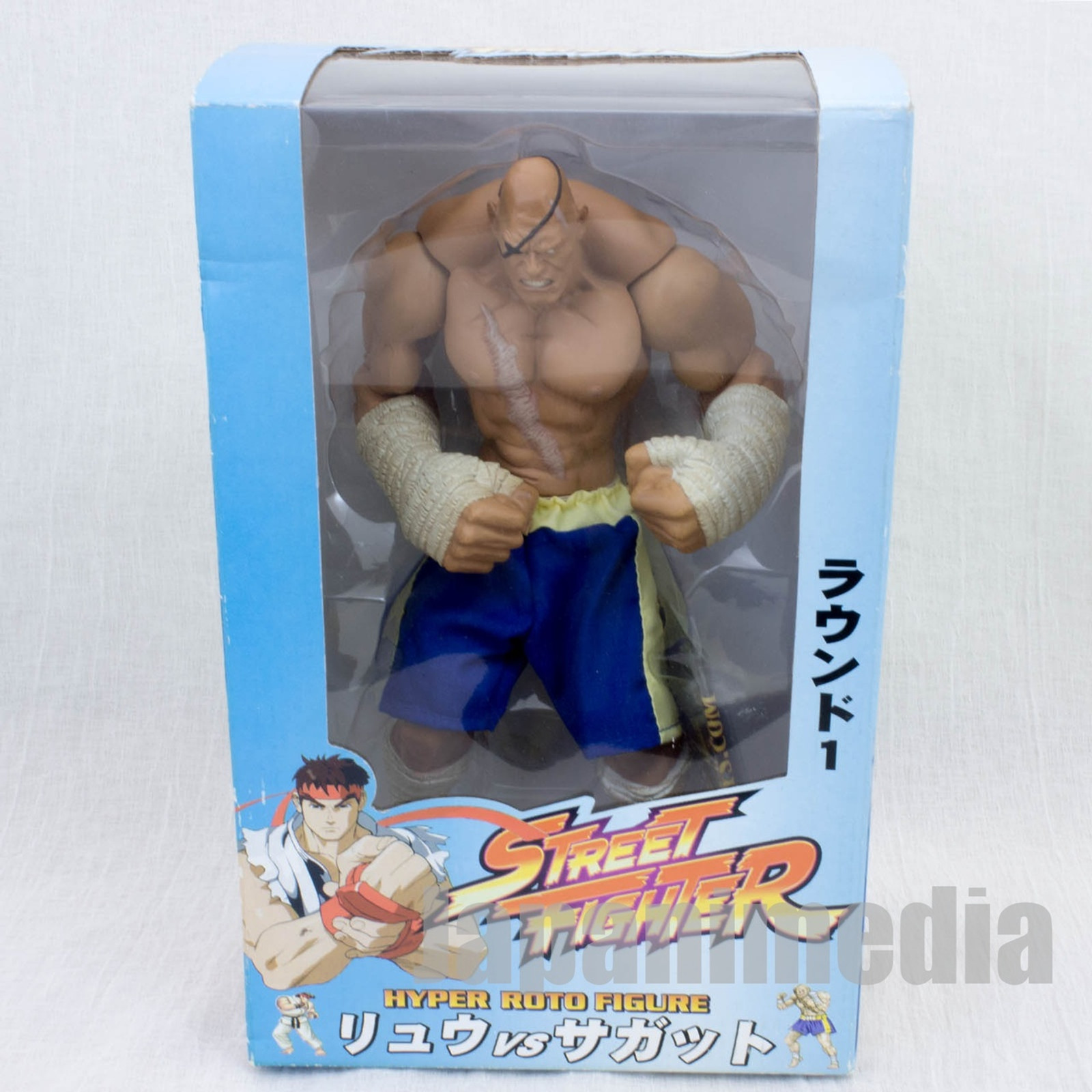 Street Fighter Sagat Roto Figure Blue Ver. SOTA Toy Capcom JAPAN GAME