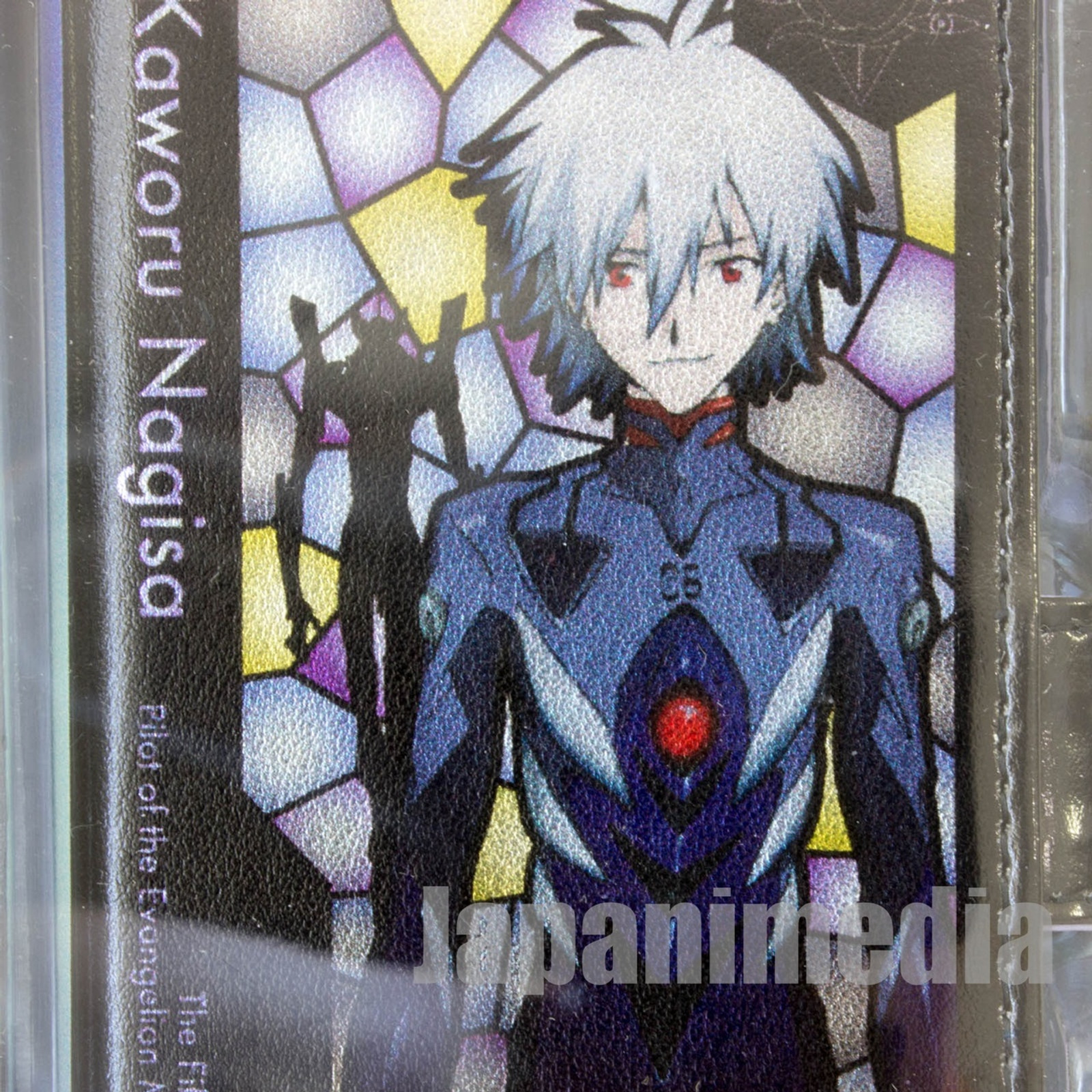 Evangelion Kaworu Nagisa Stained glass pattern Smart Phone Flip Cover BANDAI