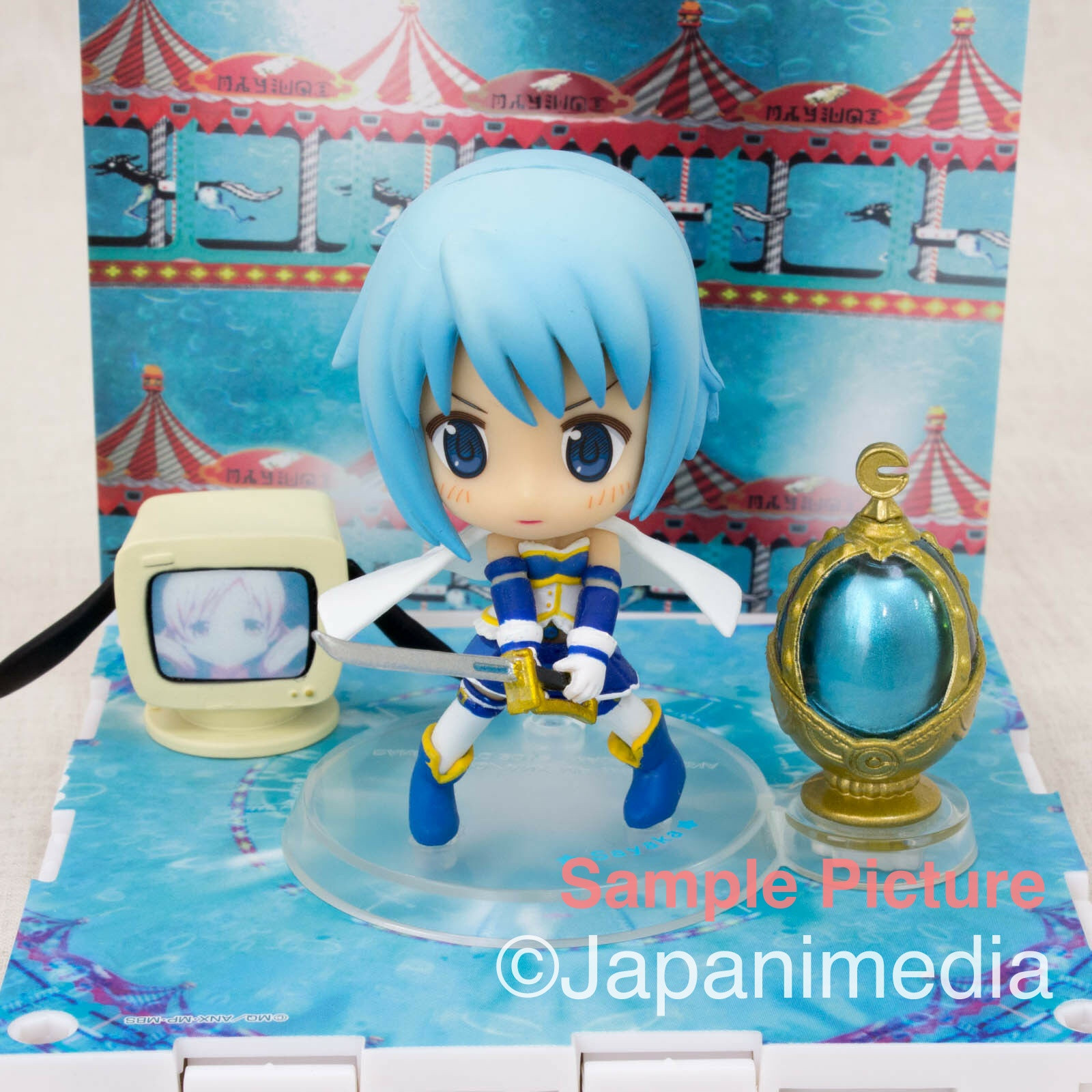 Puella Magi Madoka Magica Sayaka Miki Kyun Chara Stage Set Figure JAPAN ANIME