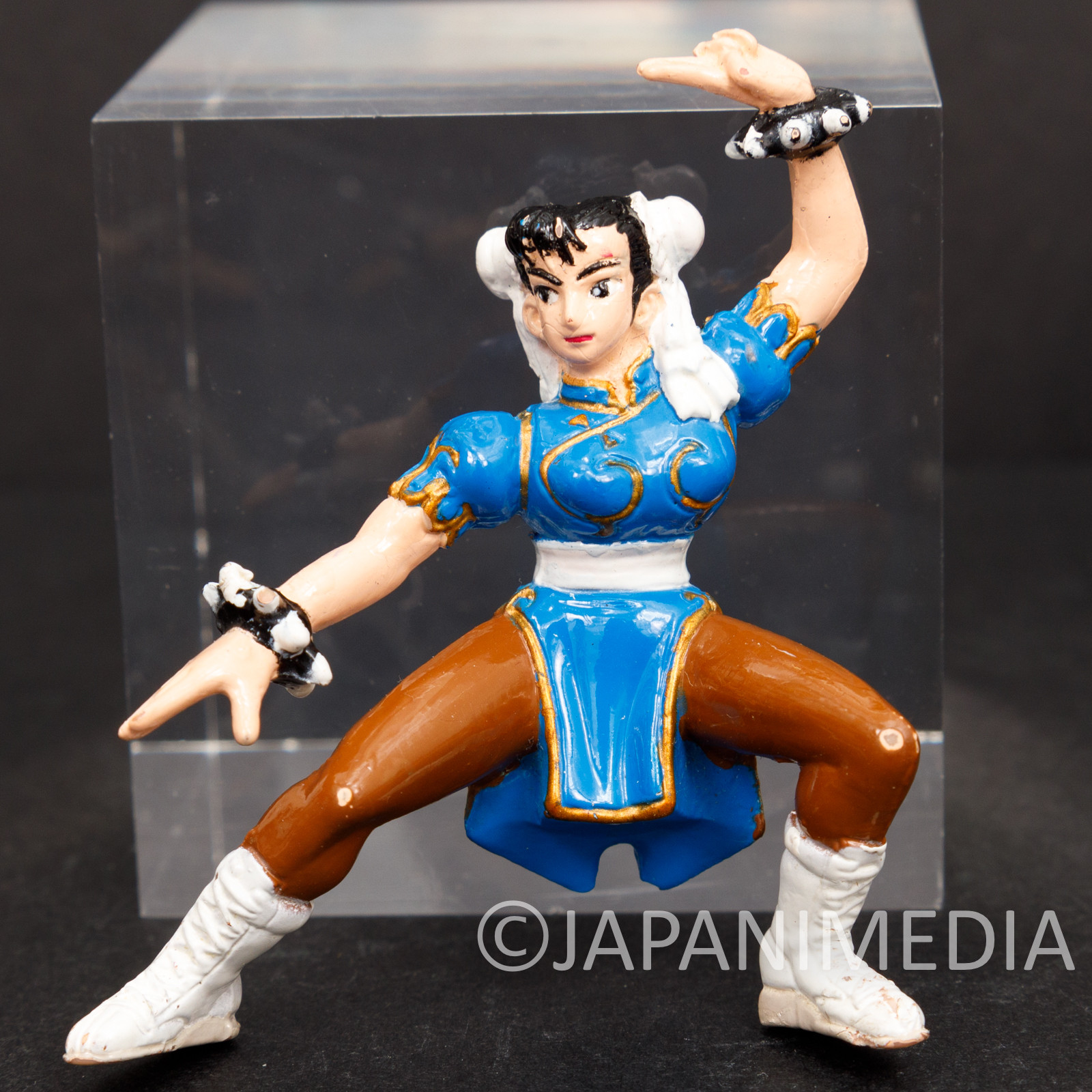 Street Fighter 2 Chara-full World Figure Ryu Ken Chun-Li Guile BANDAI JAPAN