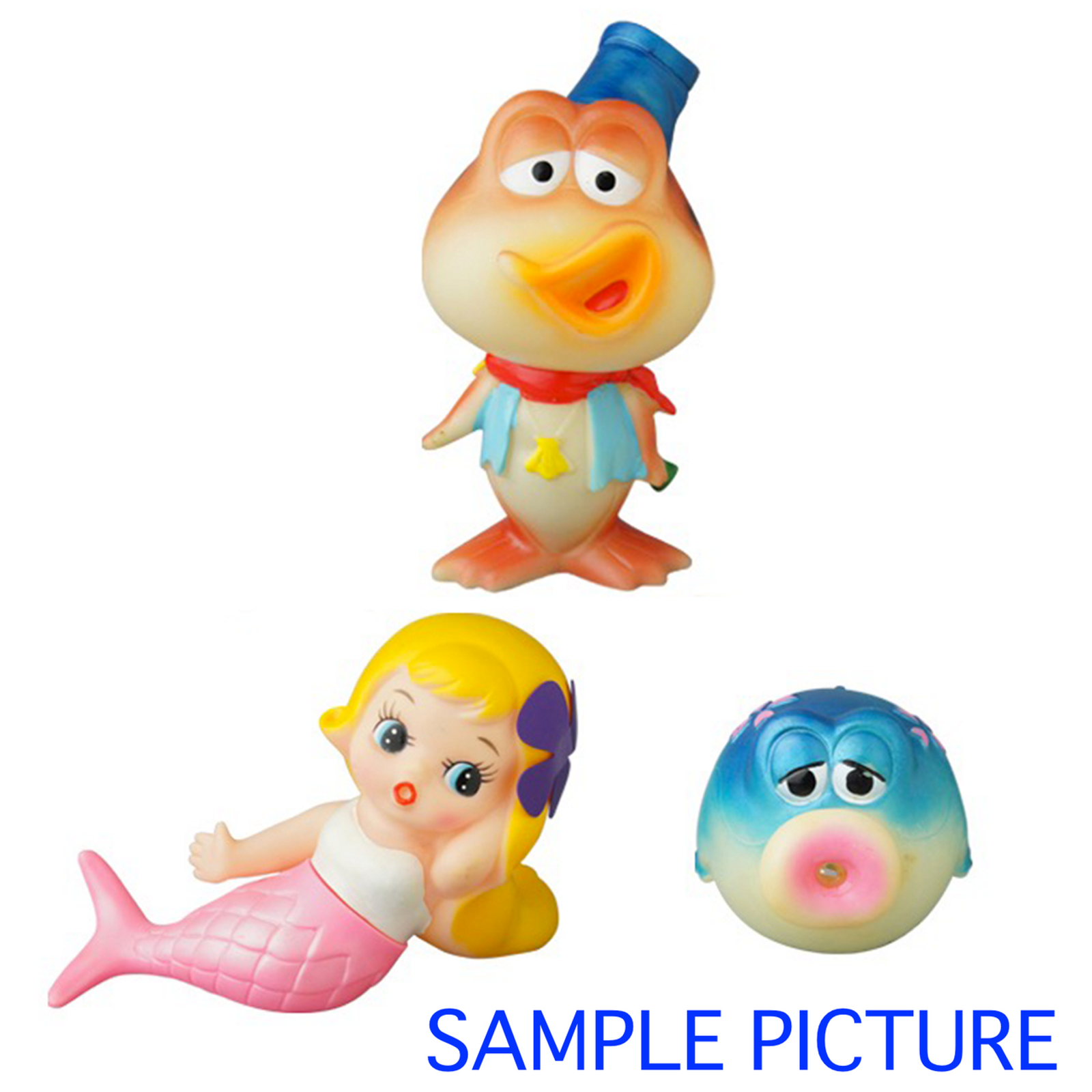 RARE! Hazedon Shiran Puyan Soft Vinyl Figure 3pc Set Medicom Toy JAPAN ANIME