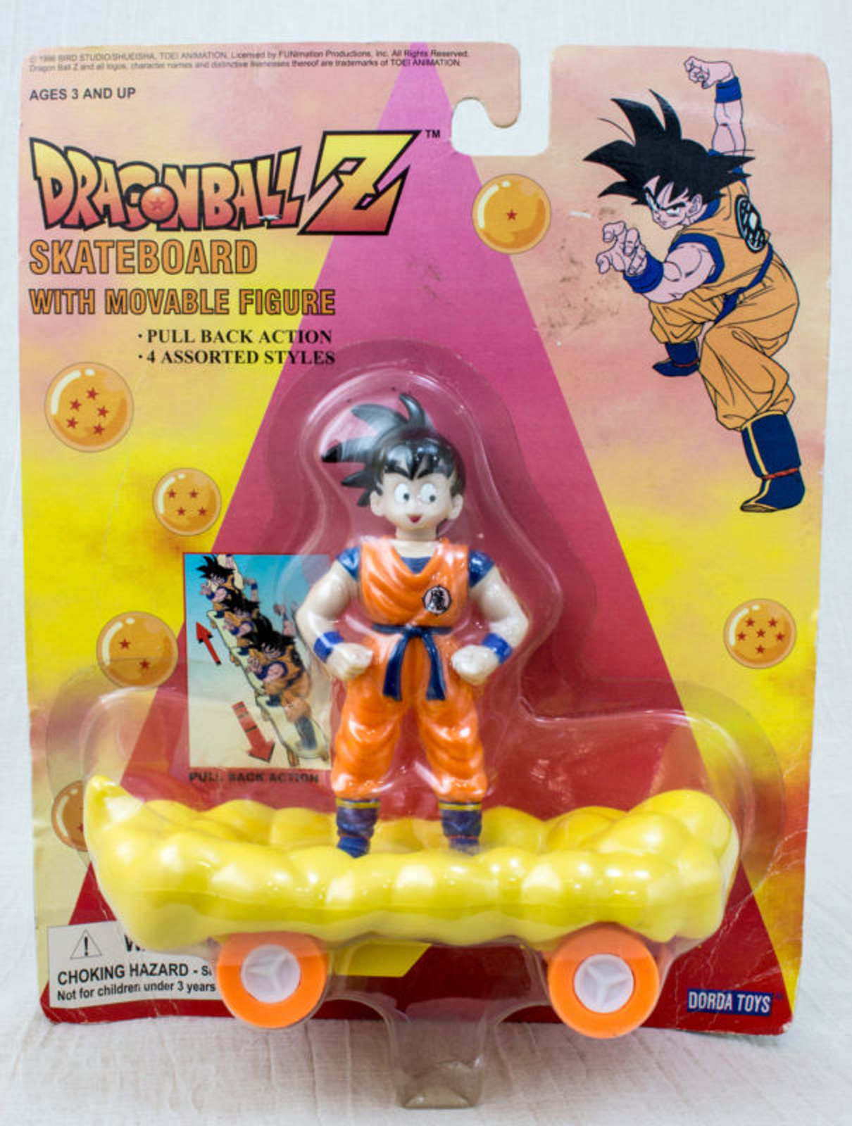 Dragon Ball Z Son Gohan Figure Pull Back Action Skateboard Dorda Toys ANIME