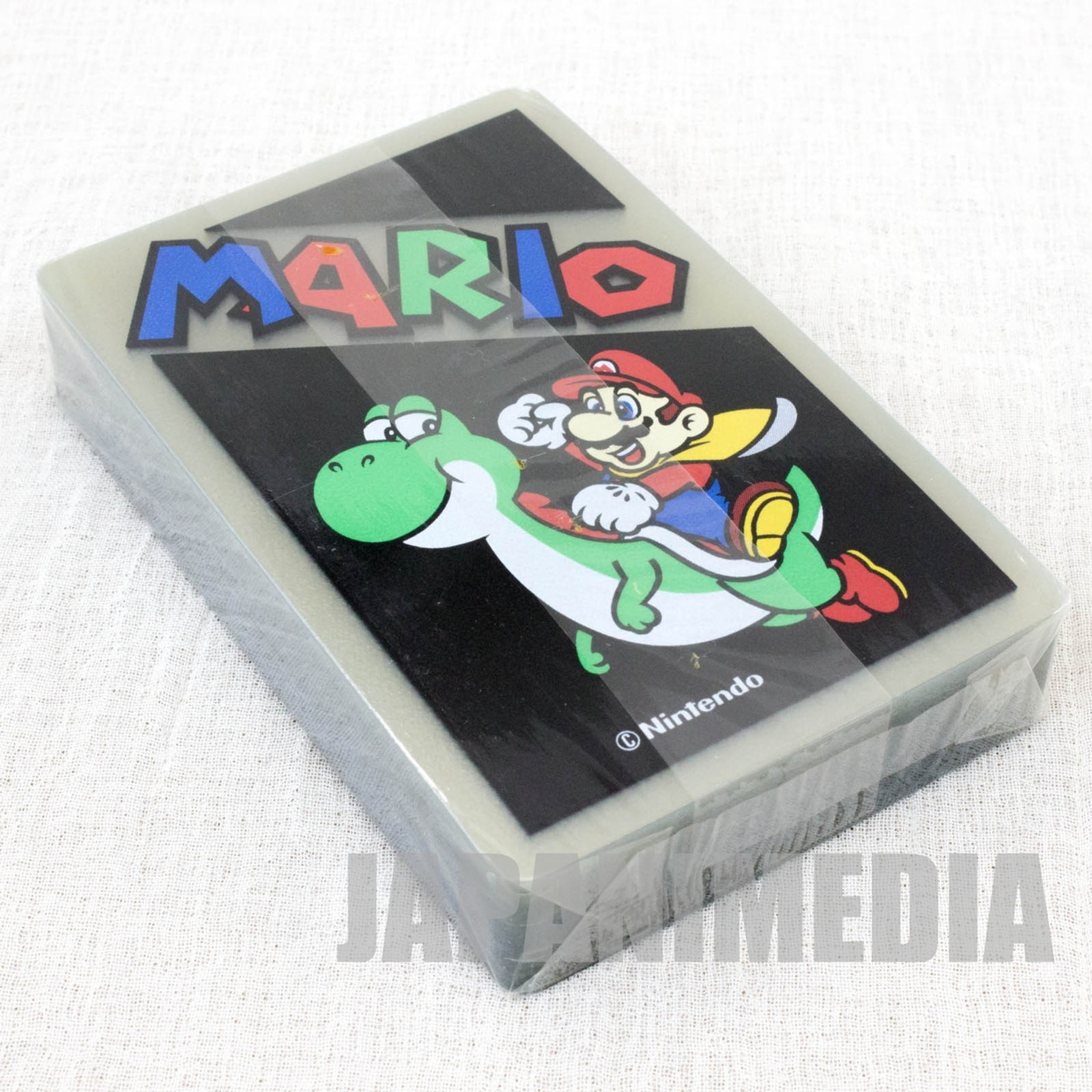 Super Mario World Trump Clear Playing Cards Mario on Yoshi JAPAN FAMICOM